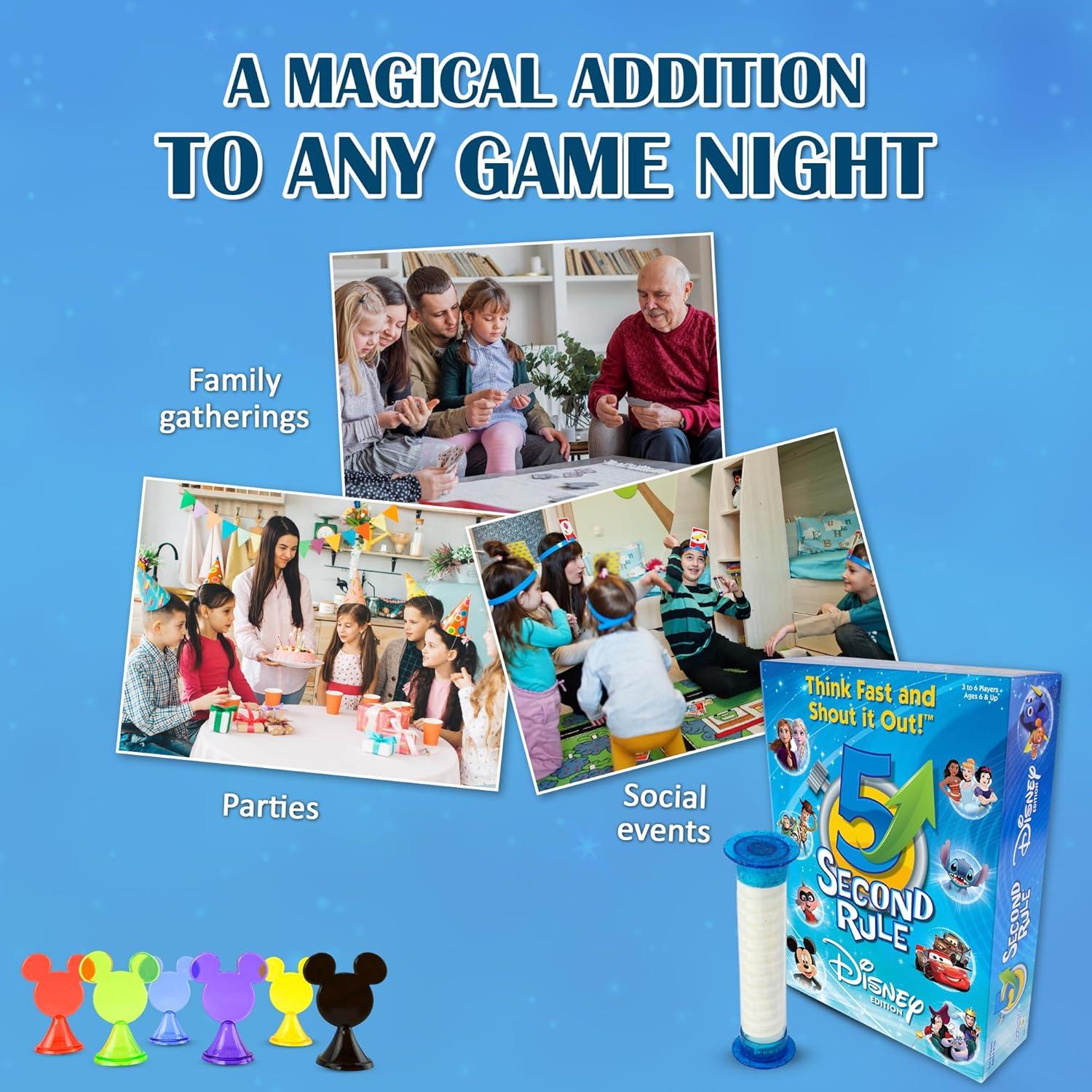 Juego de Mesa Disney 5 Segundos - Diversión Familiar 6+