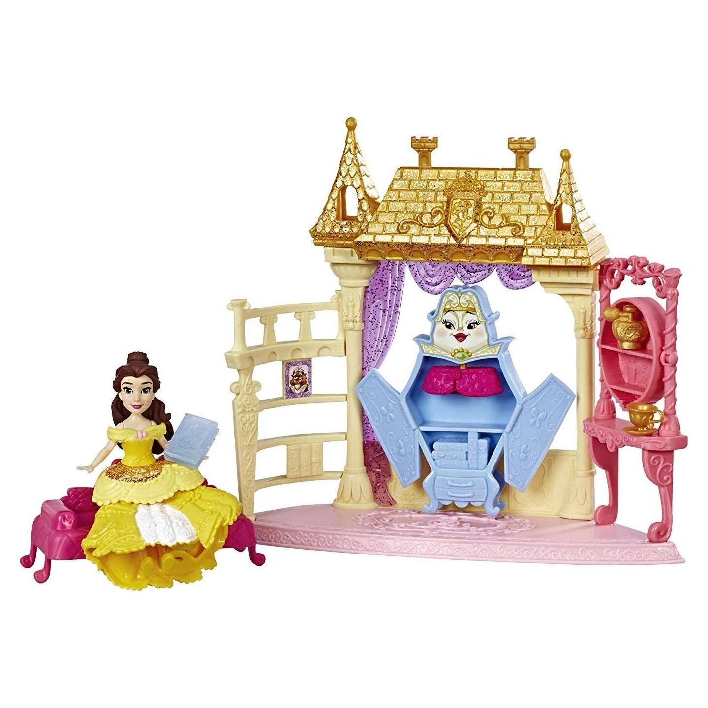 Juego de habitación Disney Princess Belle con muñeca y accesorios