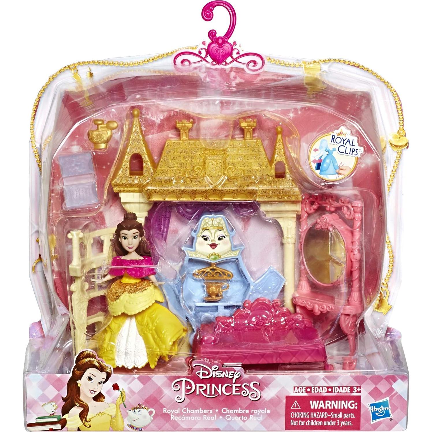 Juego de habitación Disney Princess Belle con muñeca y accesorios