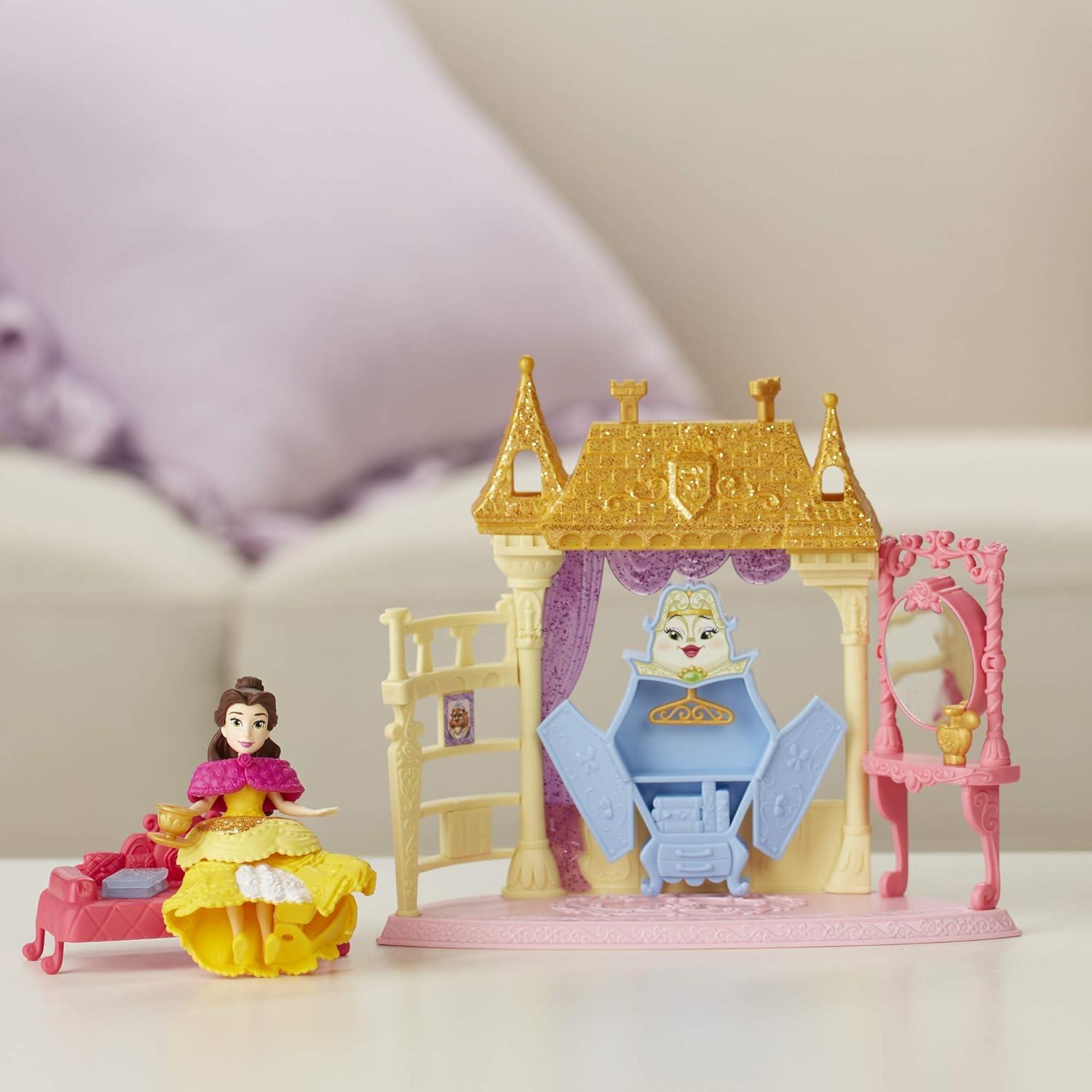 Juego de habitación Disney Princess Belle con muñeca y accesorios