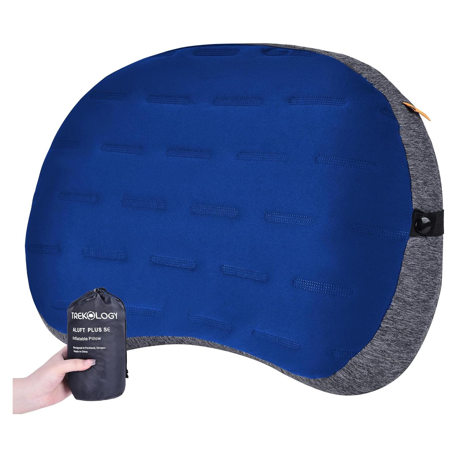 Almohada Inflable TREKOLOGY ALUFT Plus SE Azul - Ultraligera y Compacta