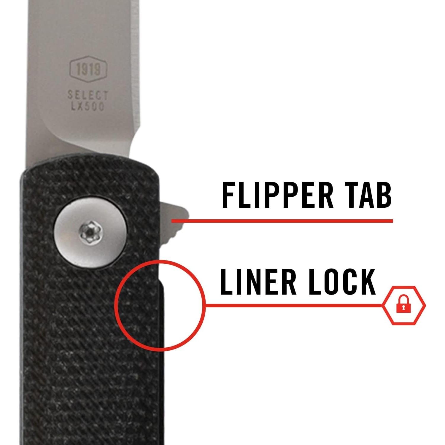 Cuchillo de bolsillo plegable Coast LX500, hoja tanto 7.6 cm