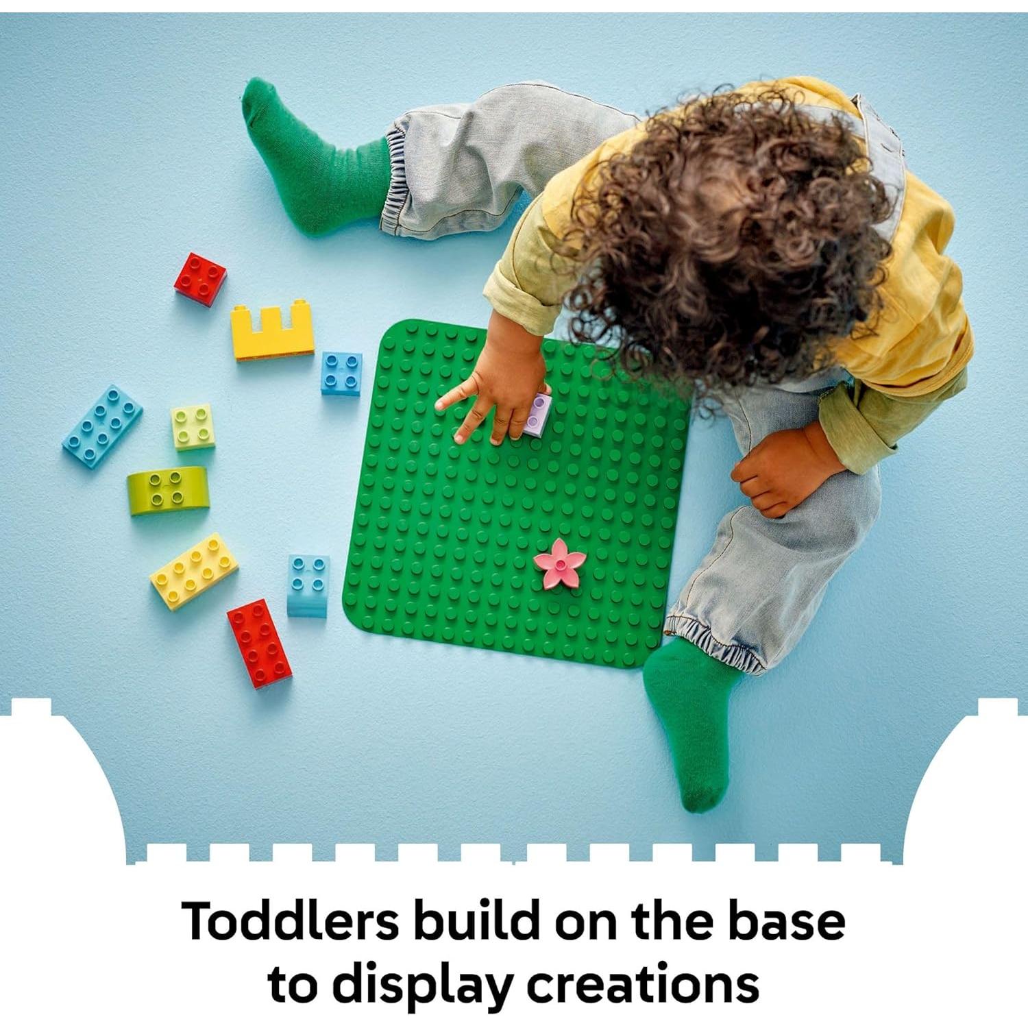 LEGO DUPLO Placa de Construcción Verde 25 cm - Juguete Educativo