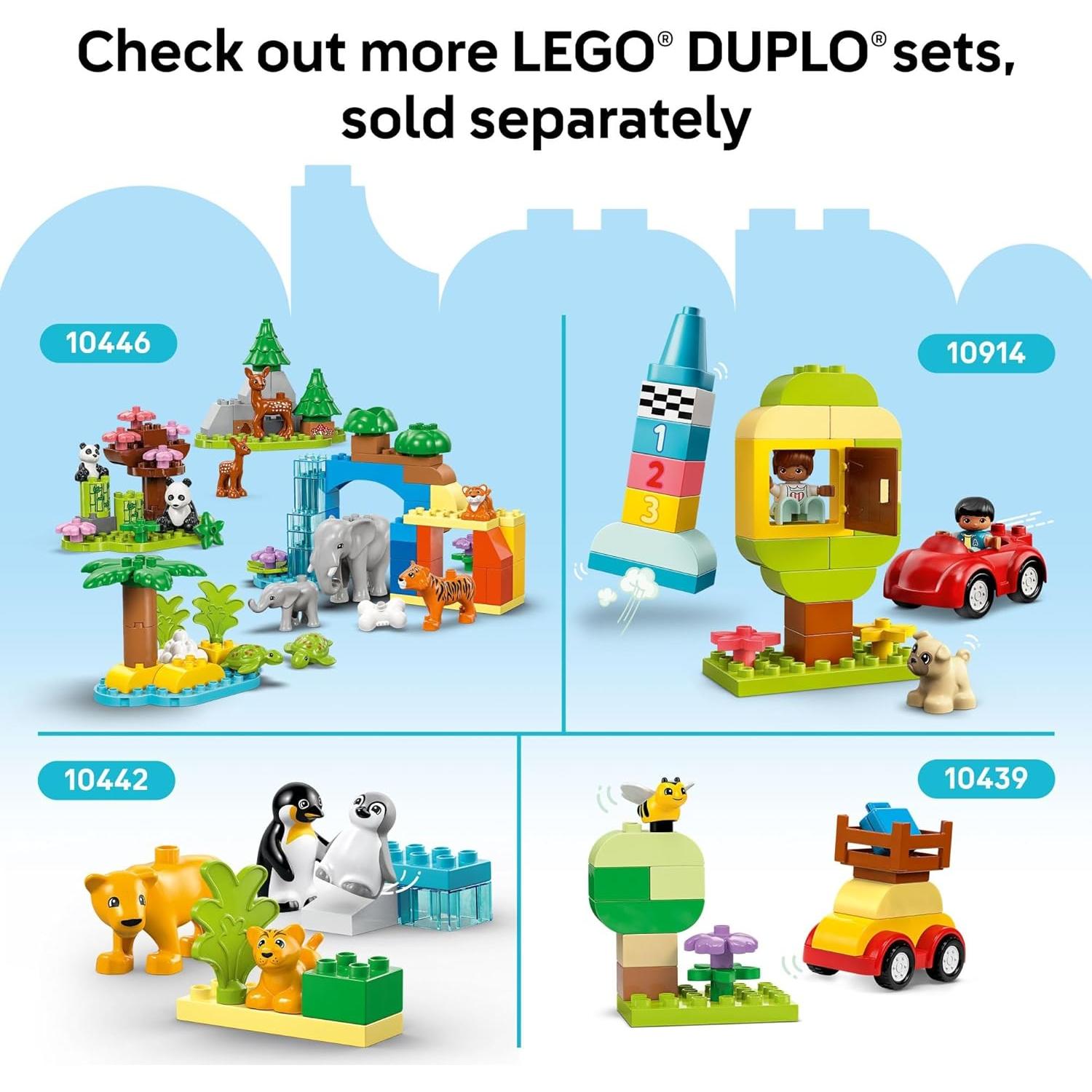 LEGO DUPLO Placa de Construcción Verde 25 cm - Juguete Educativo