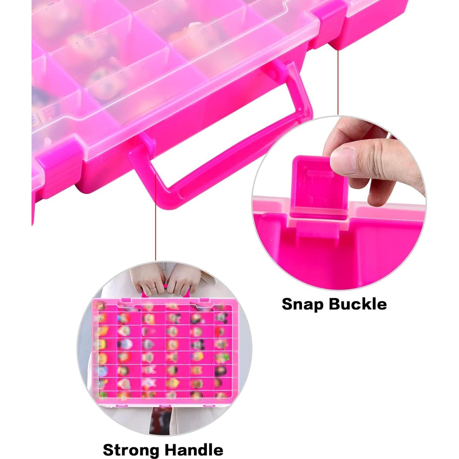 Caja de exhibición para figuras Disney Doorables - Organizador Rojo