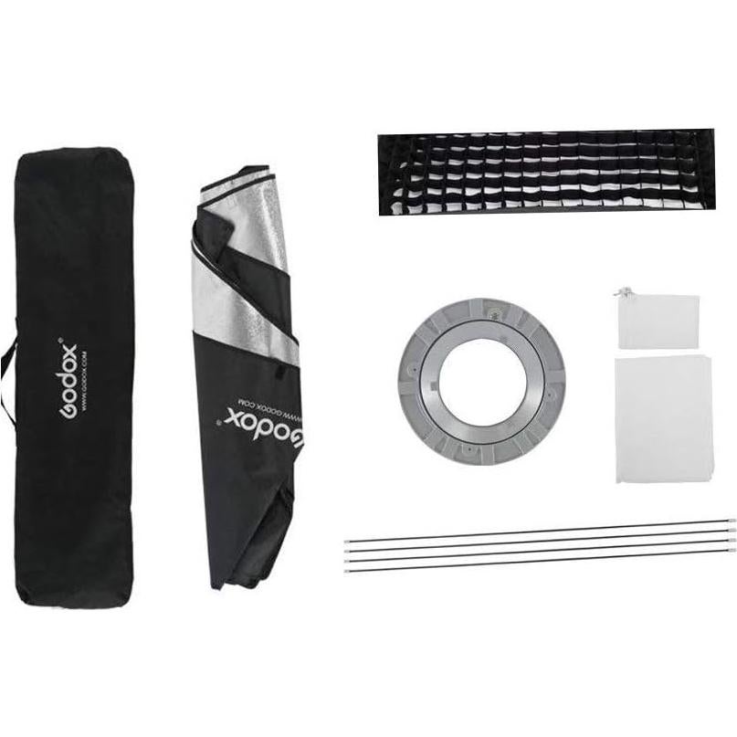 Softbox Godox 22x90cm con Rejilla y Montaje Bowens