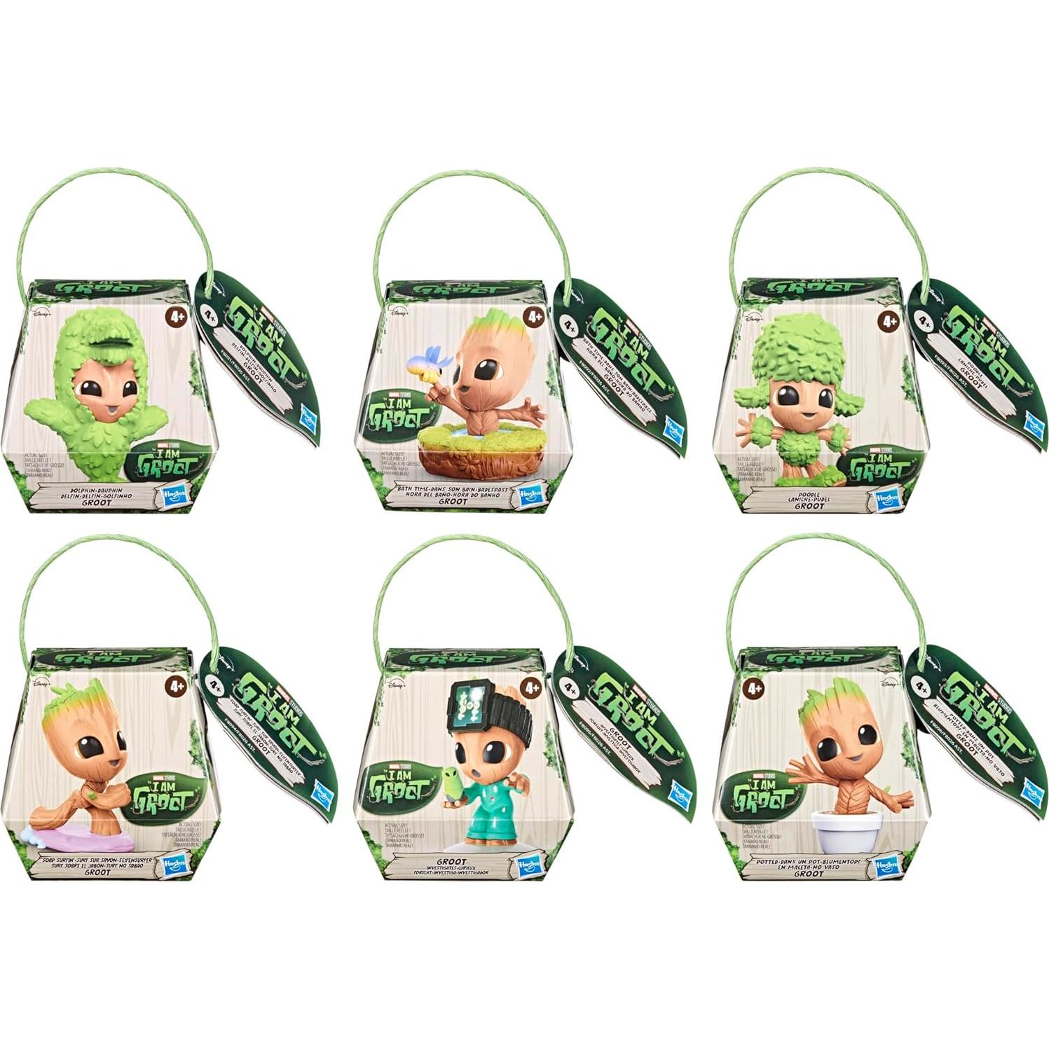 Set de 6 Figuras de Acción Mini Groot Marvel 5,72 cm