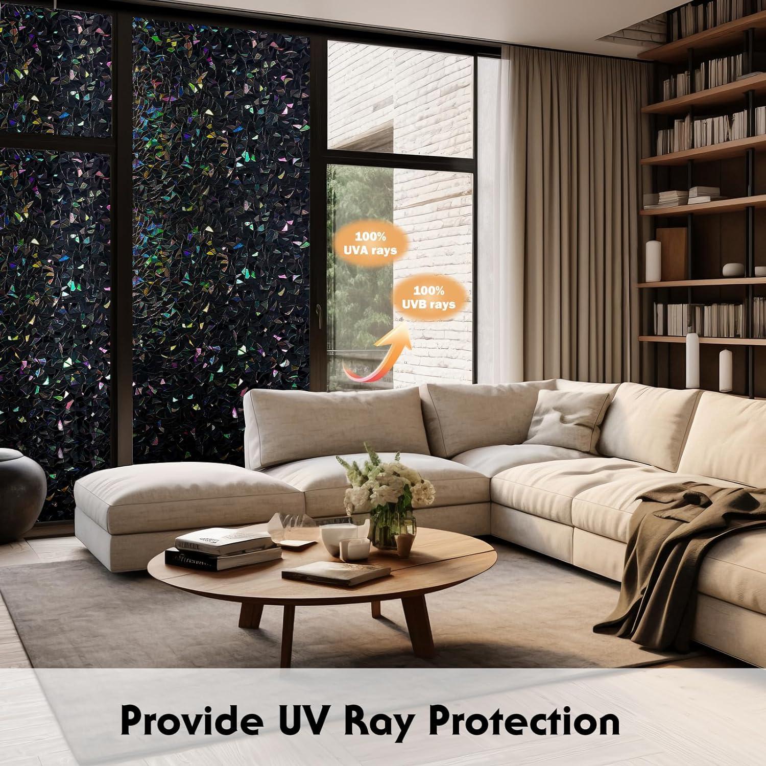 Película de Ventana Oscurecimiento Total Volcanics 44.5x199.4cm