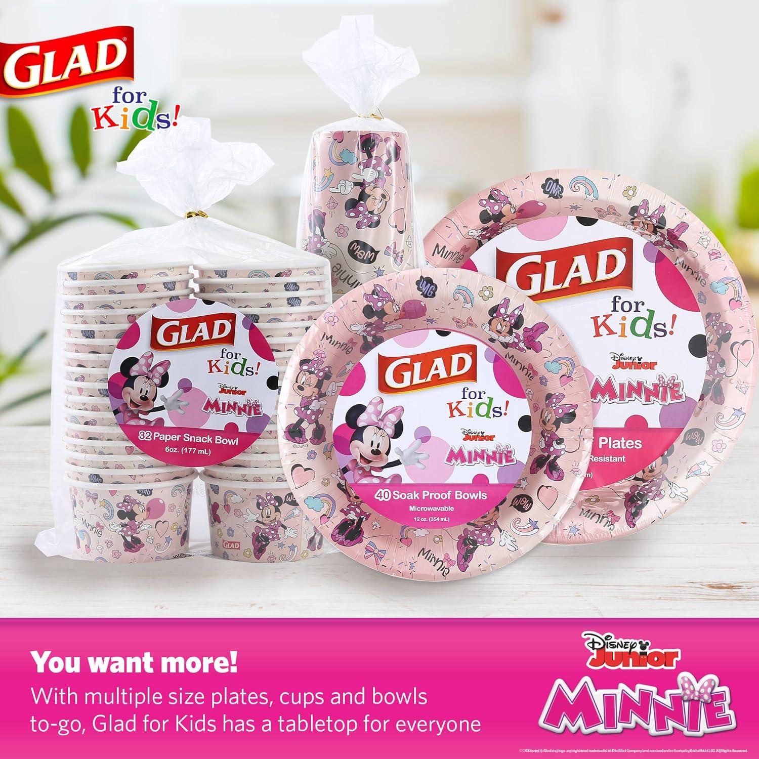 Vasos de Papel Disney Mickey y Amigos 9oz Rosa - 24 Unidades