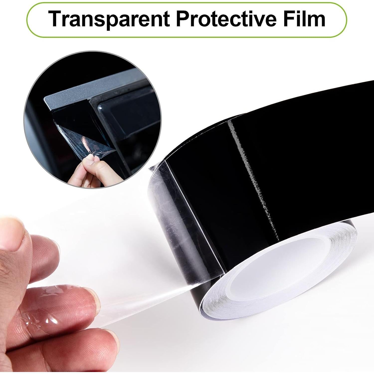 Cinta de Vinilo Negro Brillante Spurtar 5 cm x 6 m para Autos