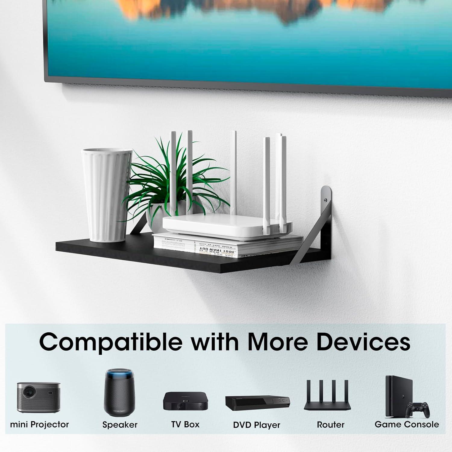 Estante Flotante para Proyector DAWASAPAT 39.88x24.89cm Negro