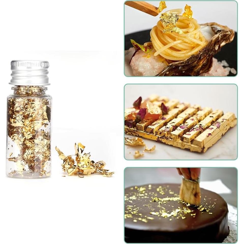Hoja de Oro Comestible Lwuey 10g para Decoración de Pasteles