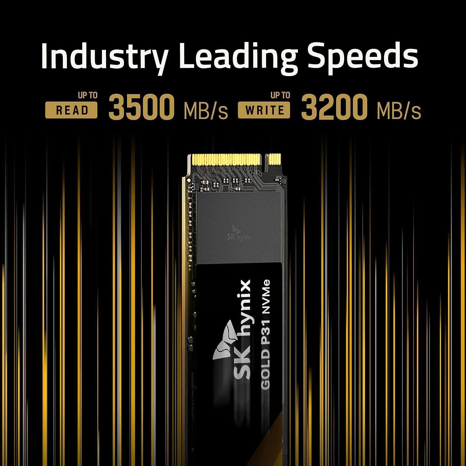 SSD M.2 500GB SK hynix Gold P31 PCIe NVMe 3.0, 3500MB/s
