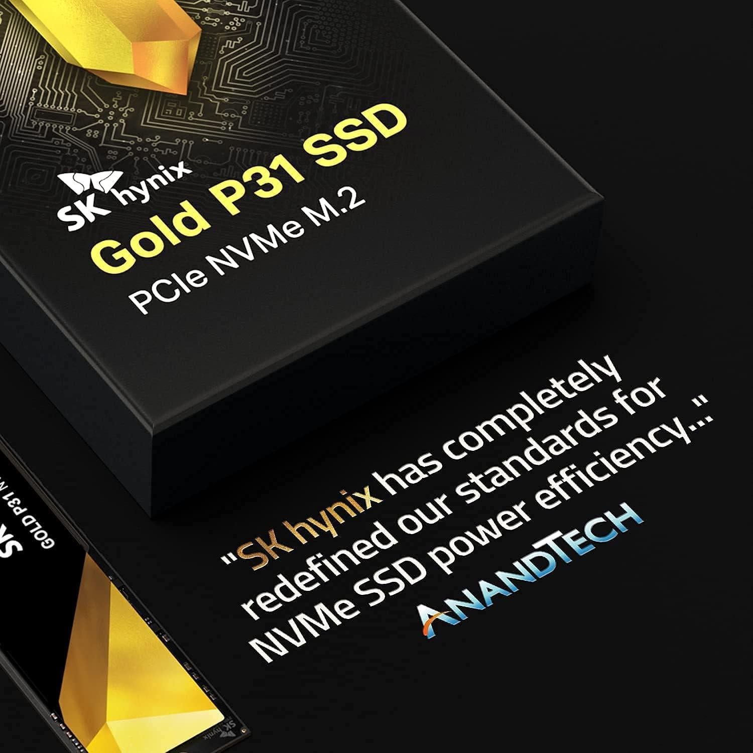 SSD M.2 500GB SK hynix Gold P31 PCIe NVMe 3.0, 3500MB/s