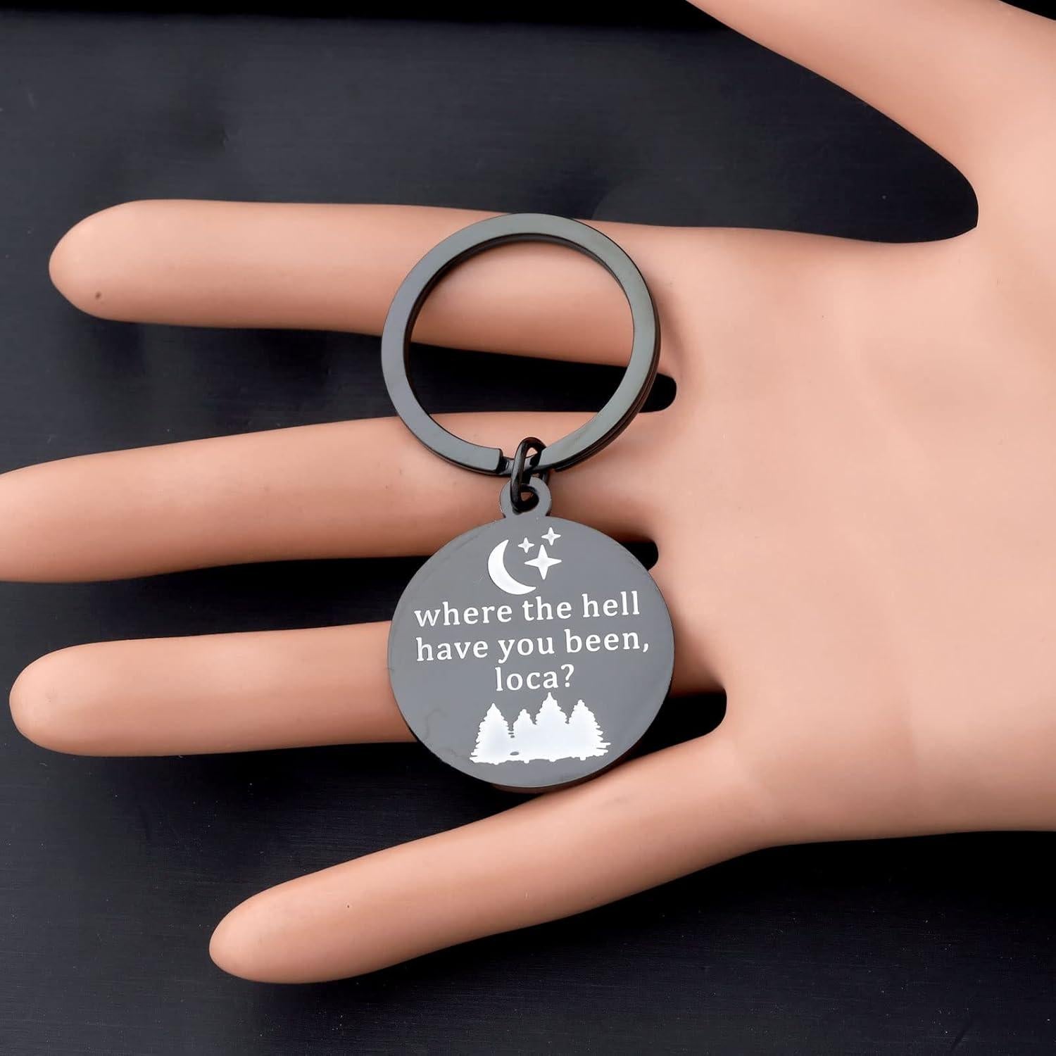 Llavero de Acero Inoxidable BLEOUK para Parejas - 30mm