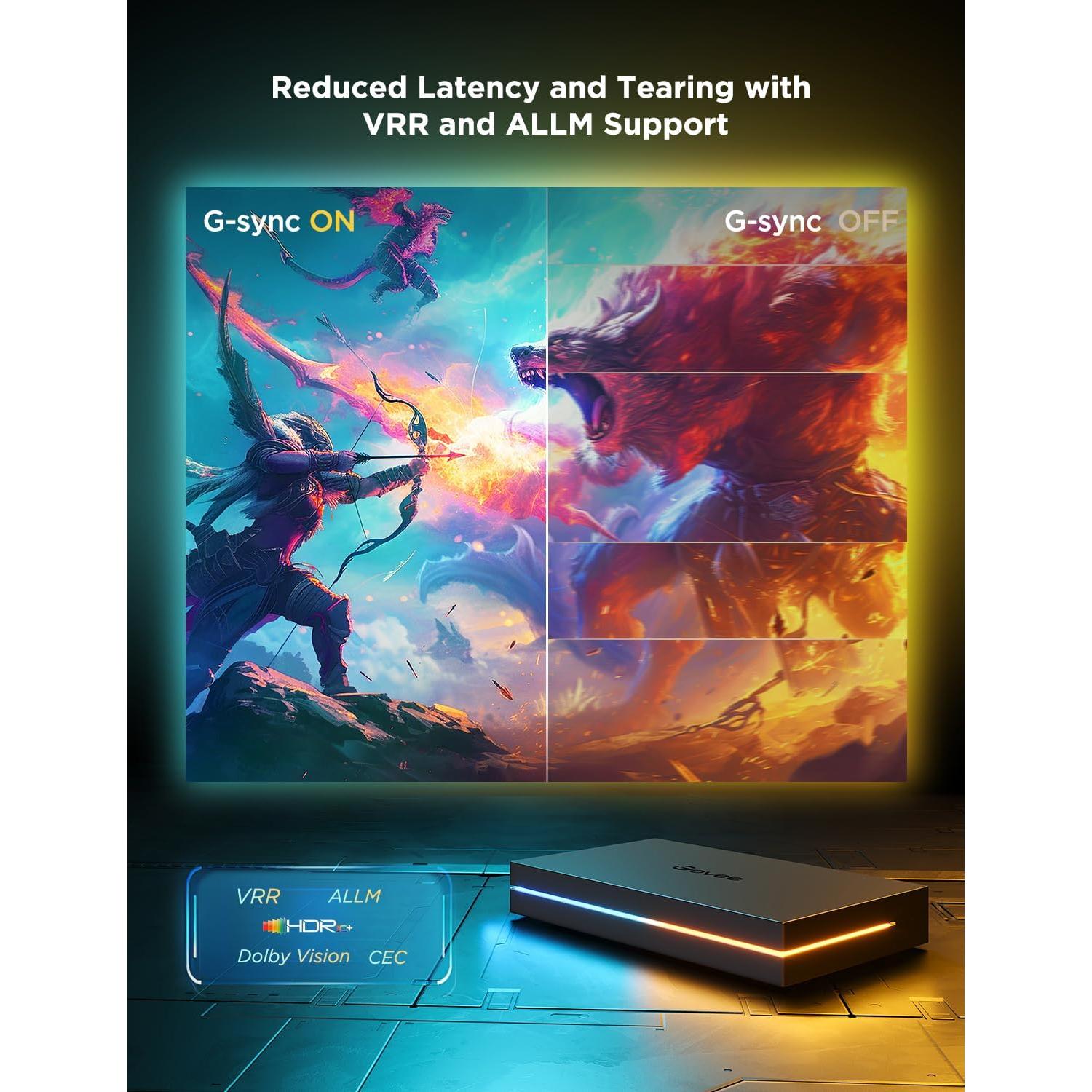 Govee Caja de Sincronización AI 2 HDMI 2.1 8K 60Hz para TV 55-65"