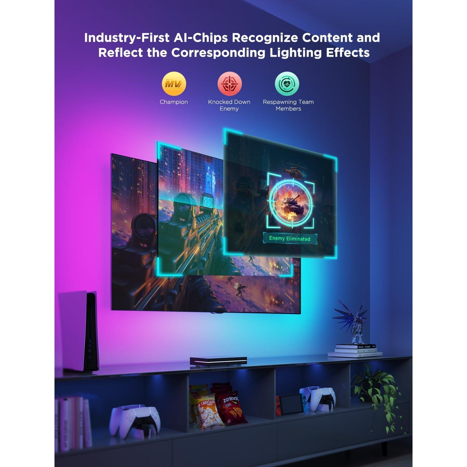 Govee Caja de Sincronización AI 2 HDMI 2.1 8K 60Hz para TV 55-65"