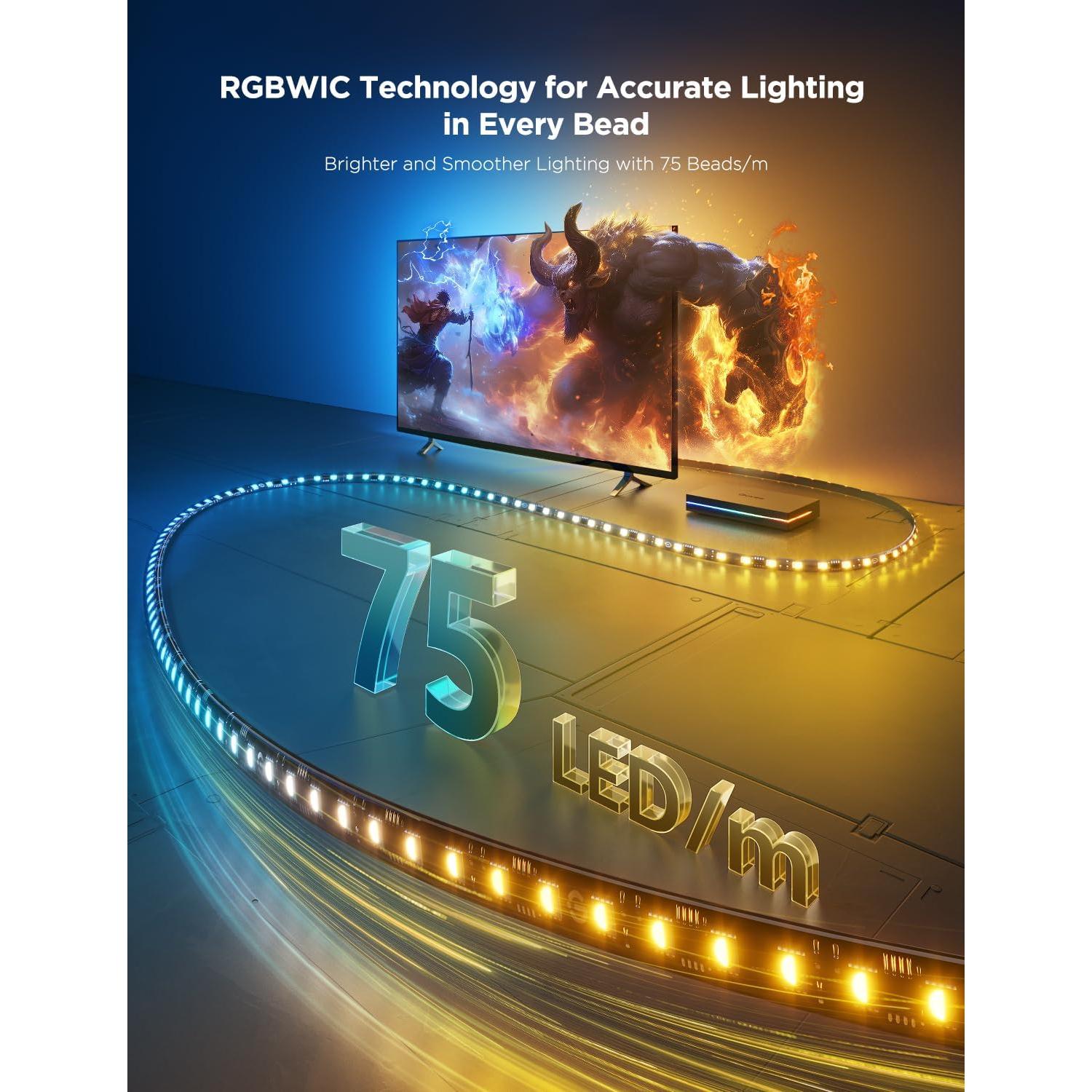 Govee Caja de Sincronización AI 2 HDMI 2.1 8K 60Hz para TV 55-65"