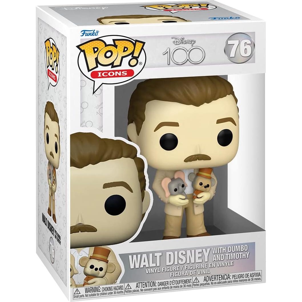 Figura Funko Pop! Disney 100 - Walt Disney con Dumbo 10cm