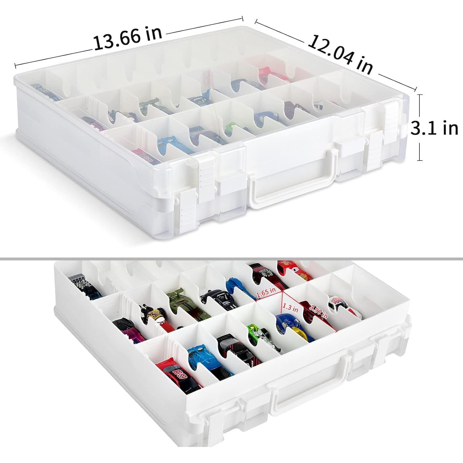 ALCYON Organizador de Juguetes Doble Cara 48 Compartimentos