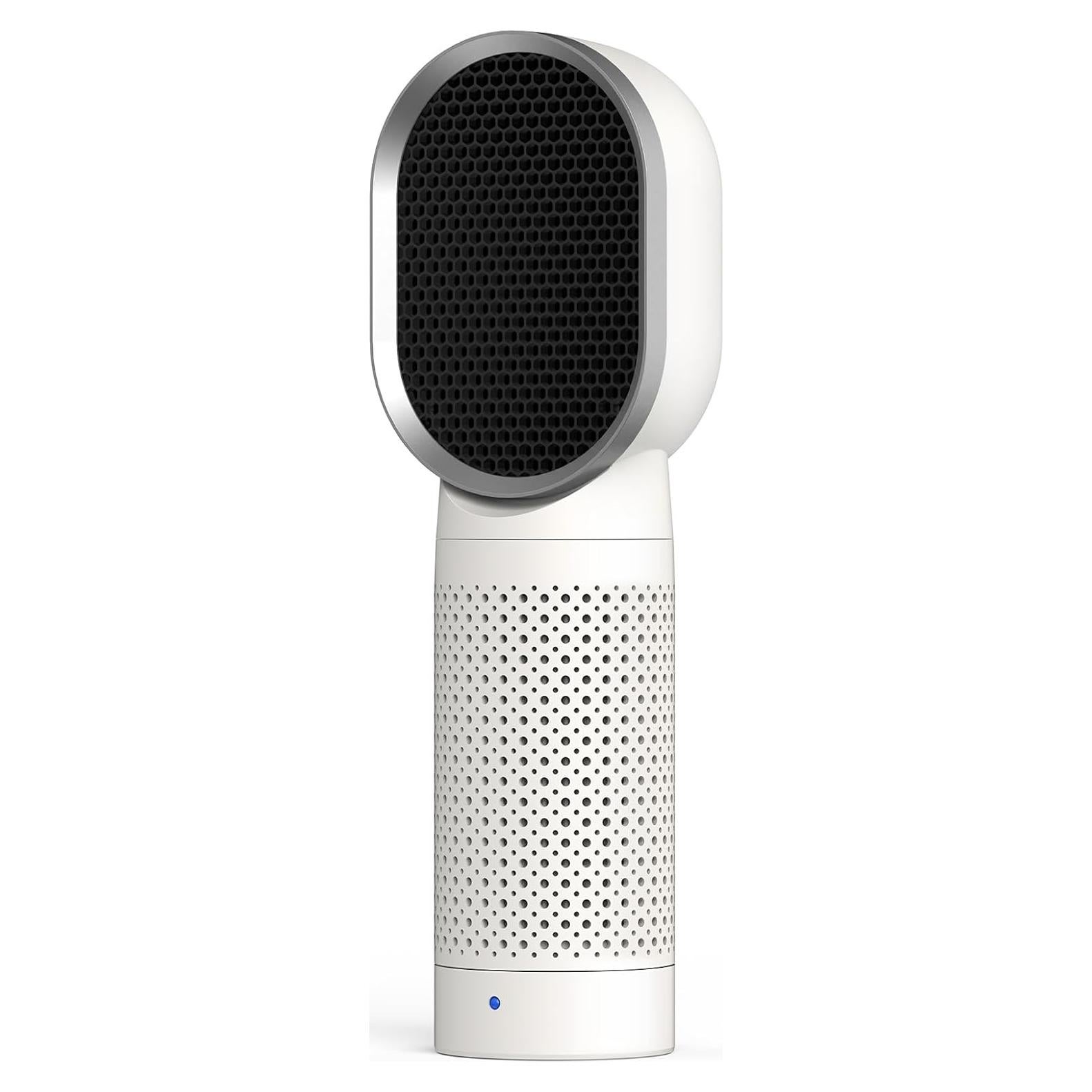 QUEENTY Small Air Purifier, Air Purifiers For Home With H13 HEPA Filter,Ionizer,Face to Face Outlet and Oscillating Air Blowing to Help You Breathing Fresh Air and Negative Ion in Office, For Bedroom