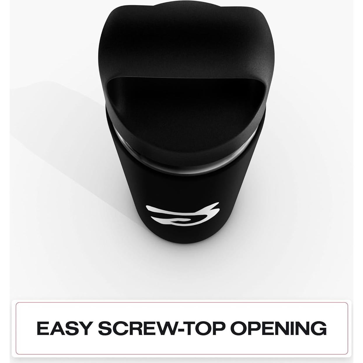 Botella de Agua de Vidrio Peloton 0.47L con Manga Antideslizante