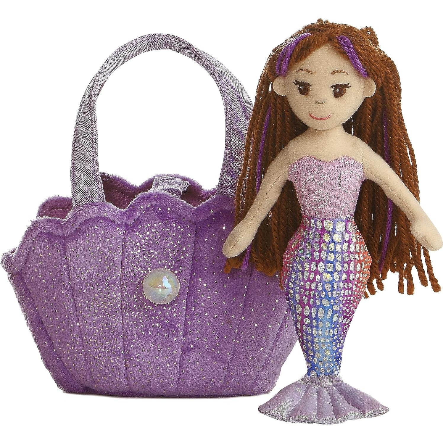 Peluche Sirena Lavanda Aurora Sea Sparkles 22.86 cm