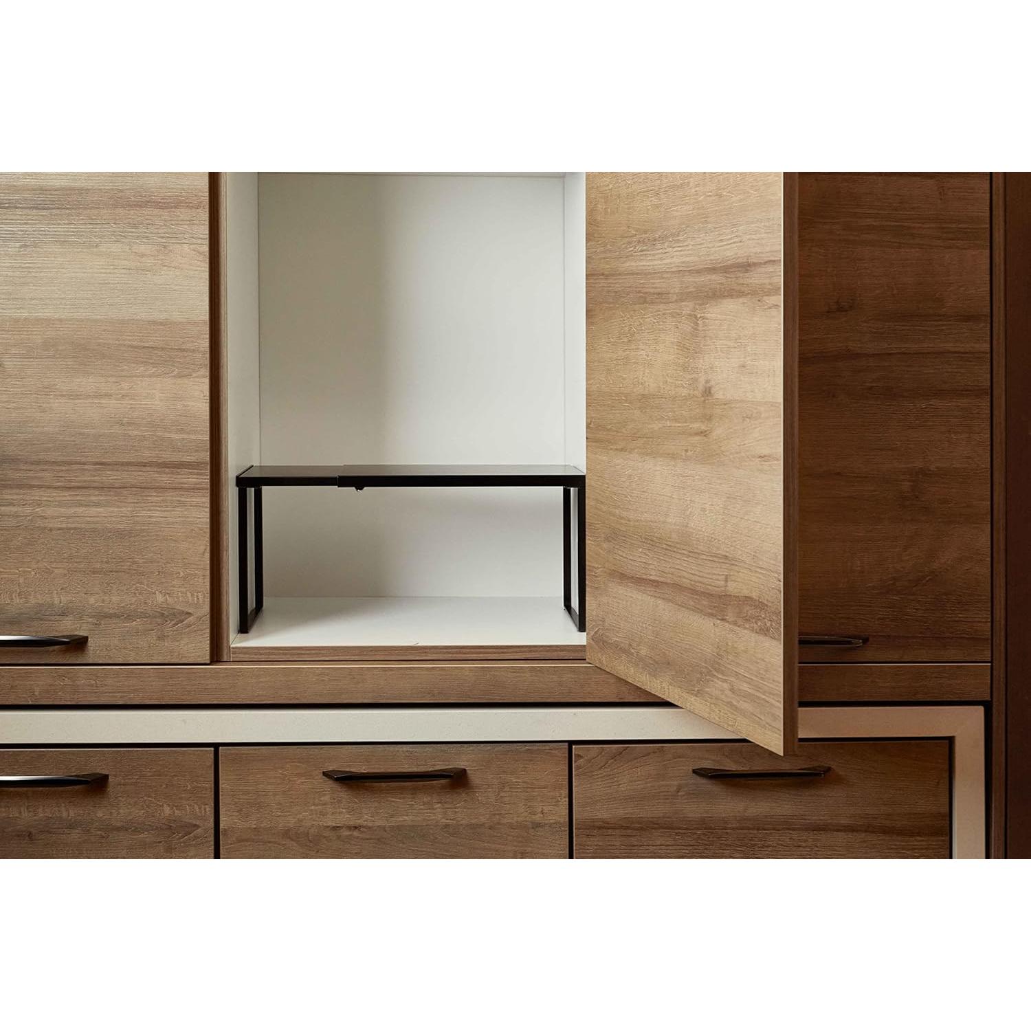 Estante Expandible de Gabinete Nxconsu Negro 21x36.9-62.5cm