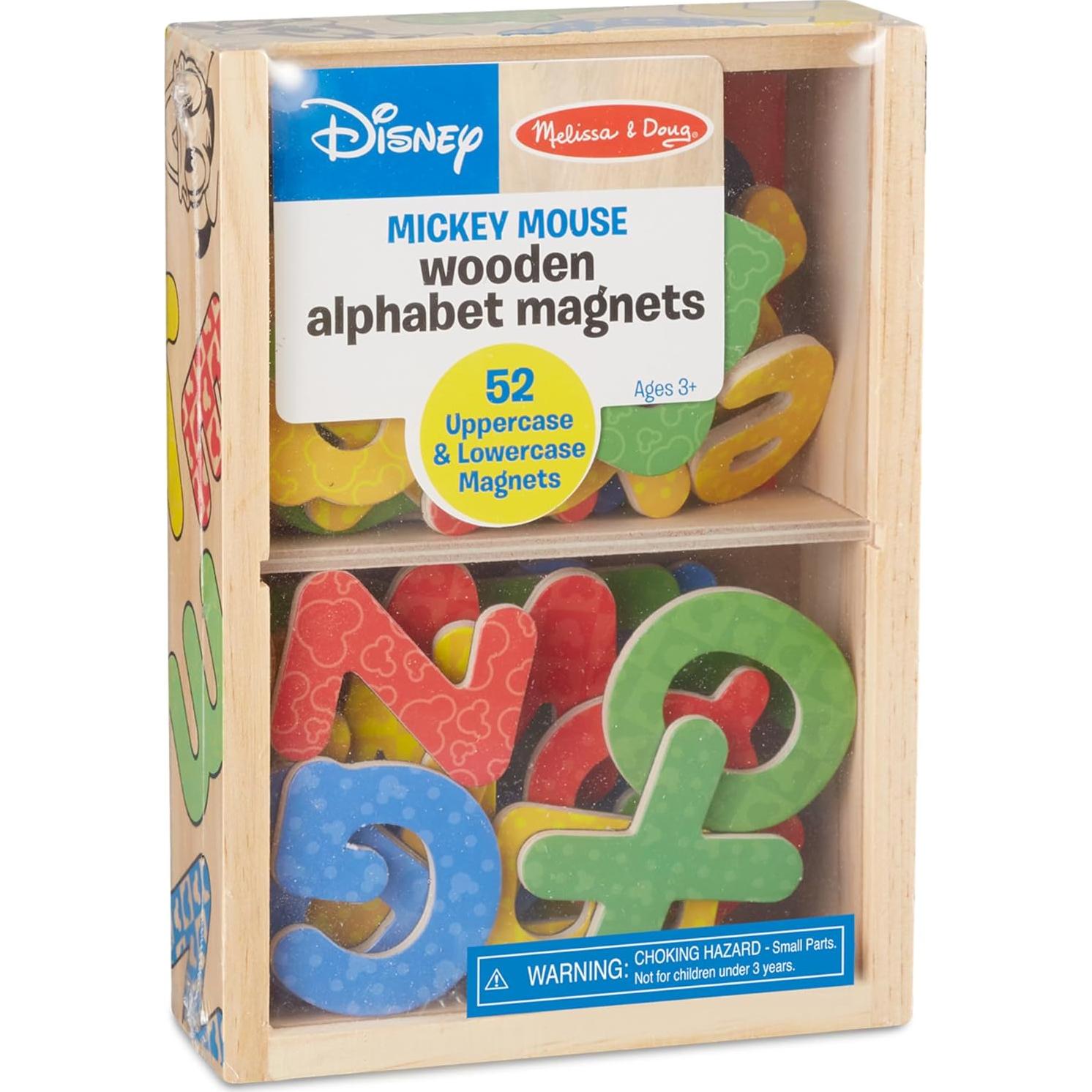 Imán de Alfabeto de Madera Melissa & Doug - 52 Letras Coloridas