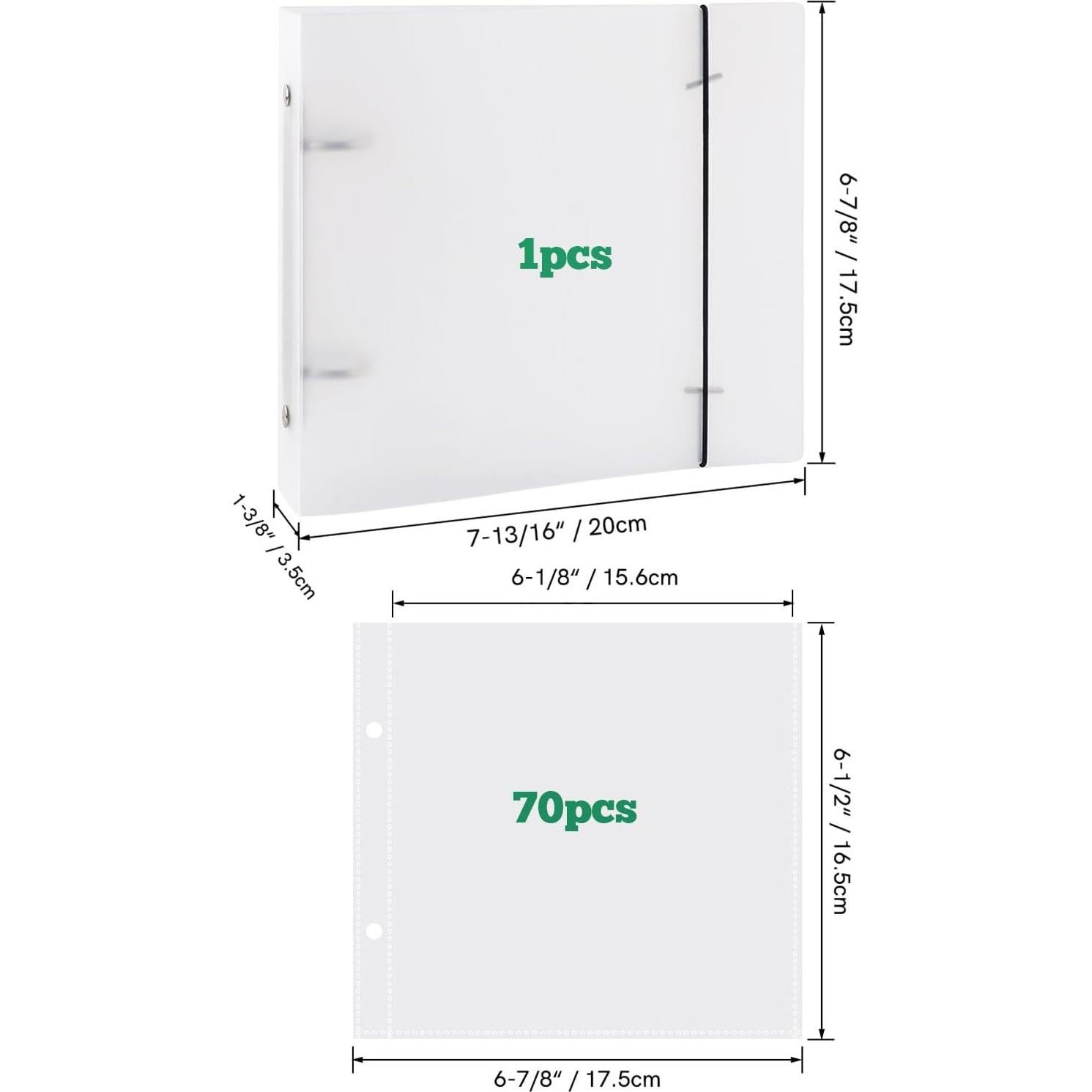 Carpeta de Almacenamiento BAOFALI 15.24cm para Plantillas de Galletas