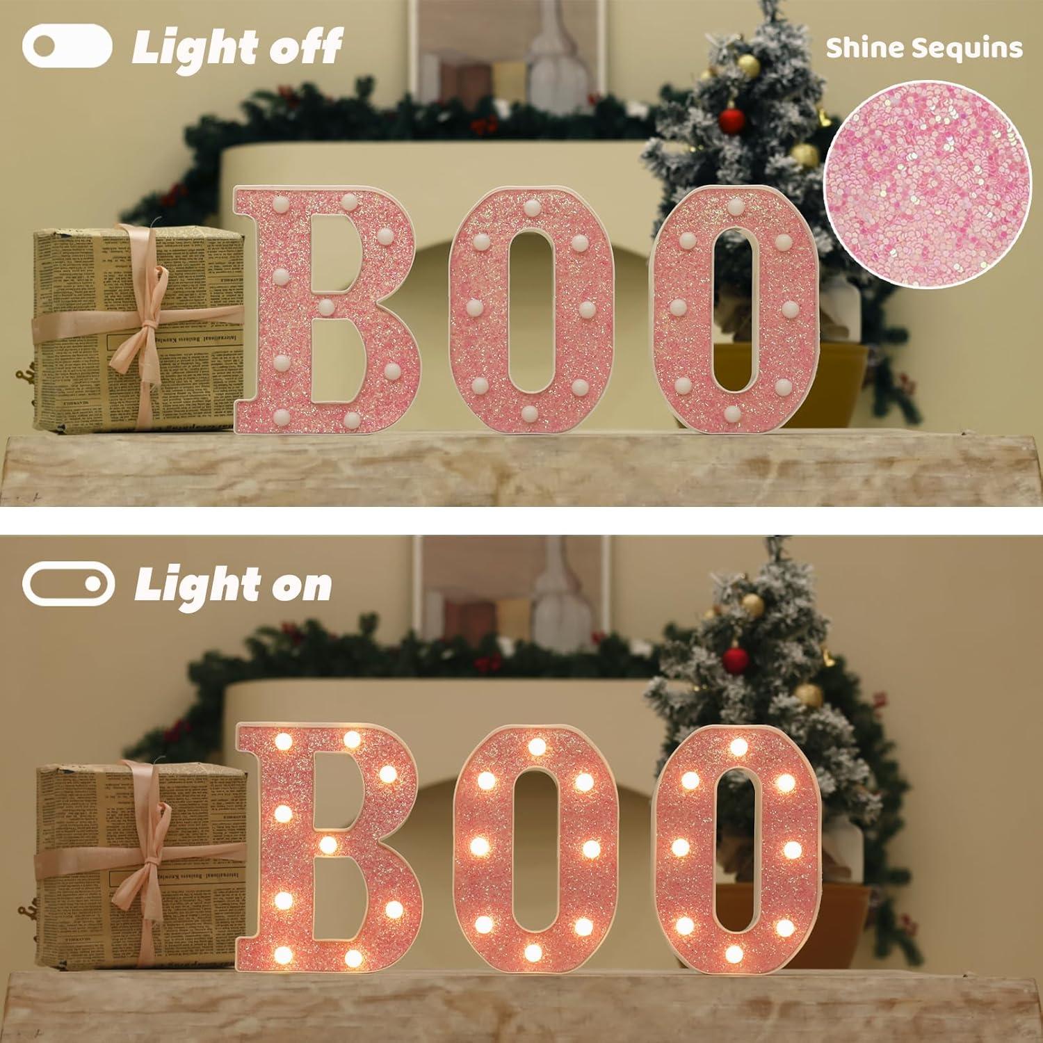 Luz LED Letra S Rosa TRONSBOO para Decoración de Fiesta
