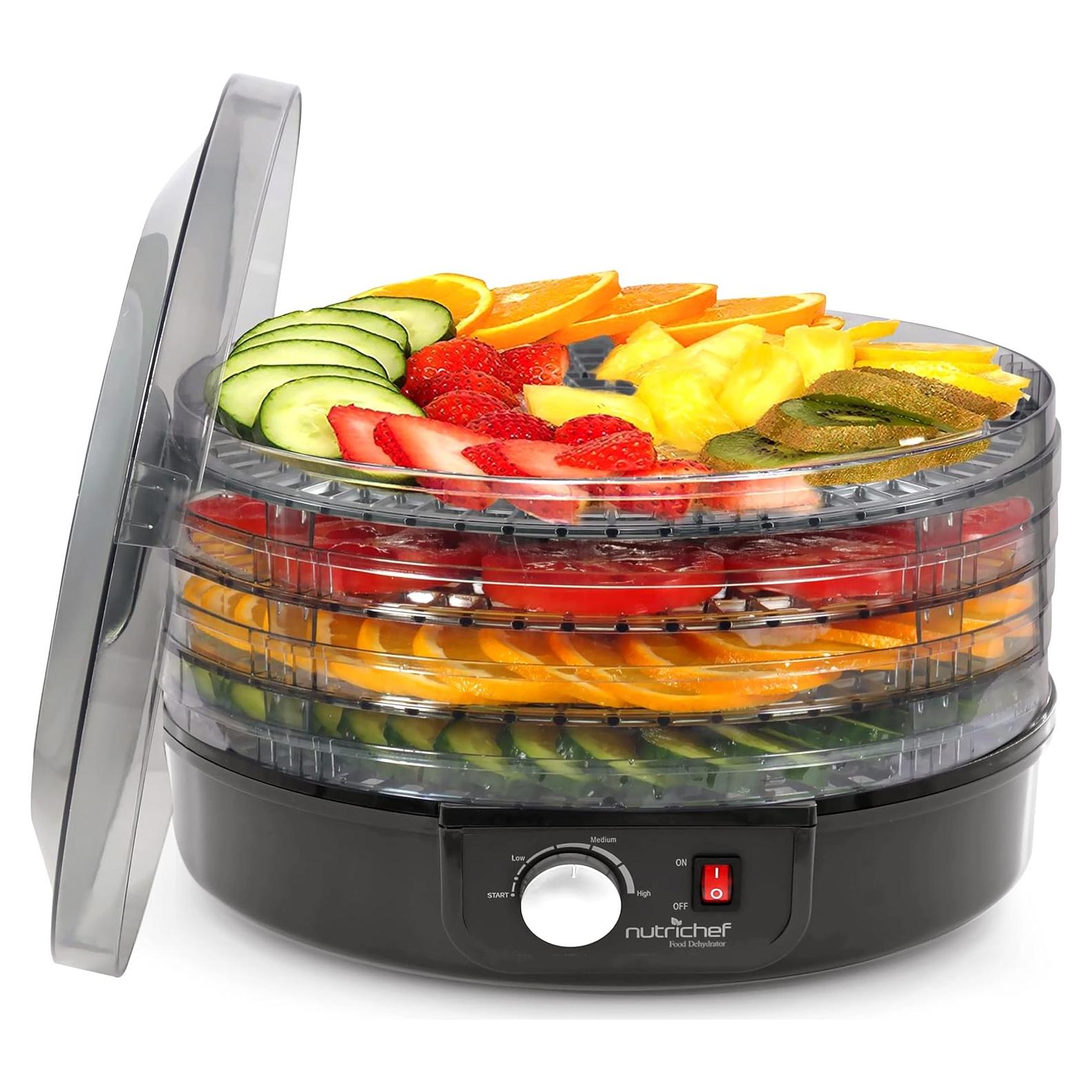 Deshidratador de Alimentos Eléctrico NutriChef 5 Bandejas 600W