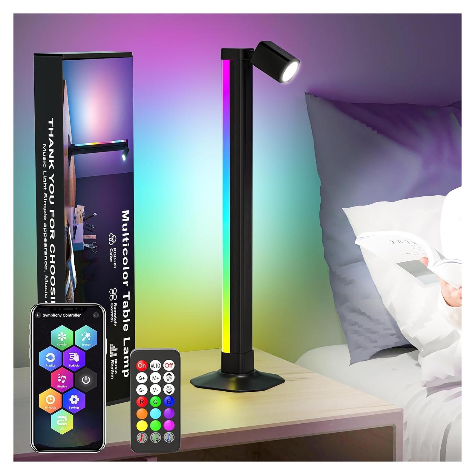 Barra de Luz LED Inteligente Rainbow Chasing 22 LEDs RGB