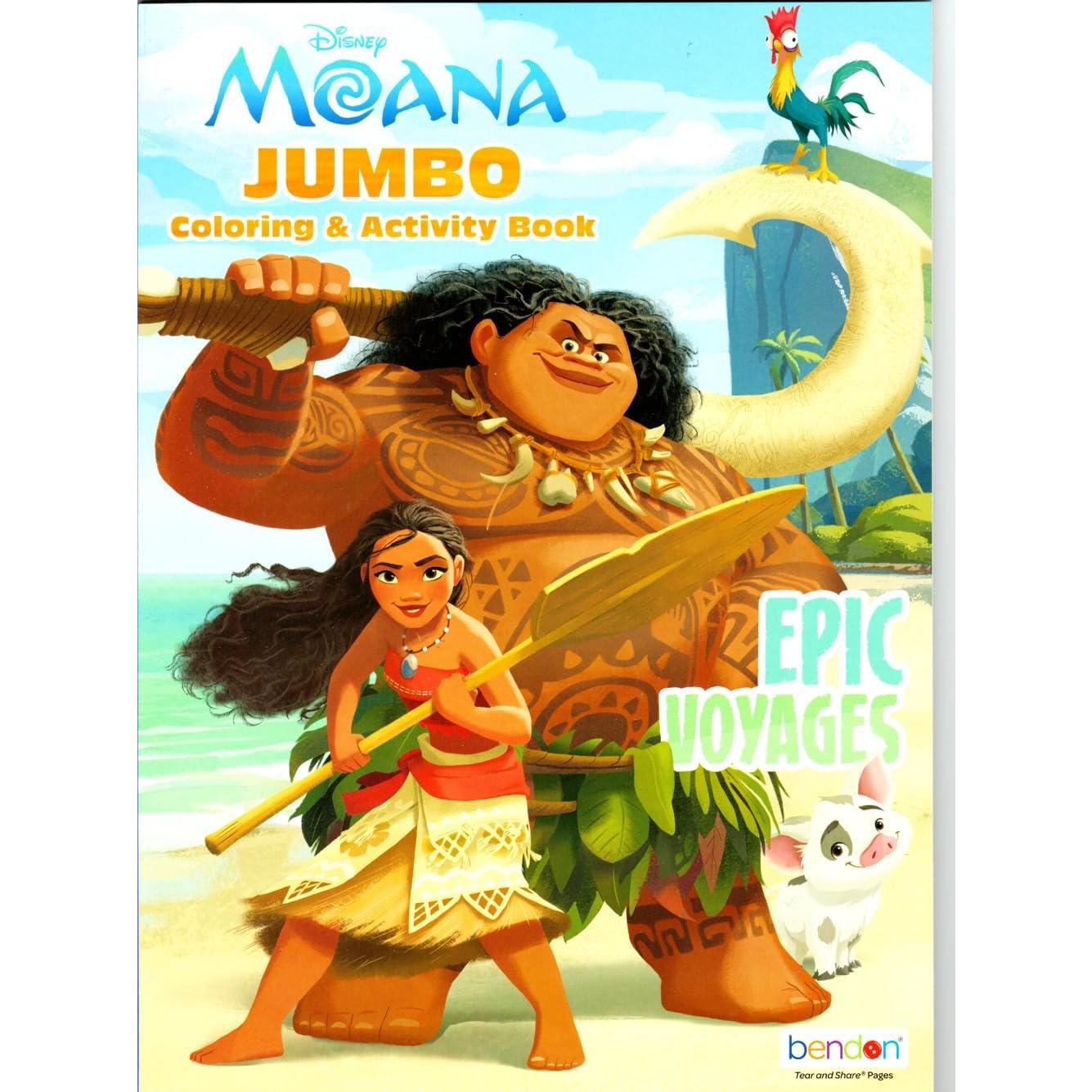 Set de Libros de Colorear Disney Moana con Stickers