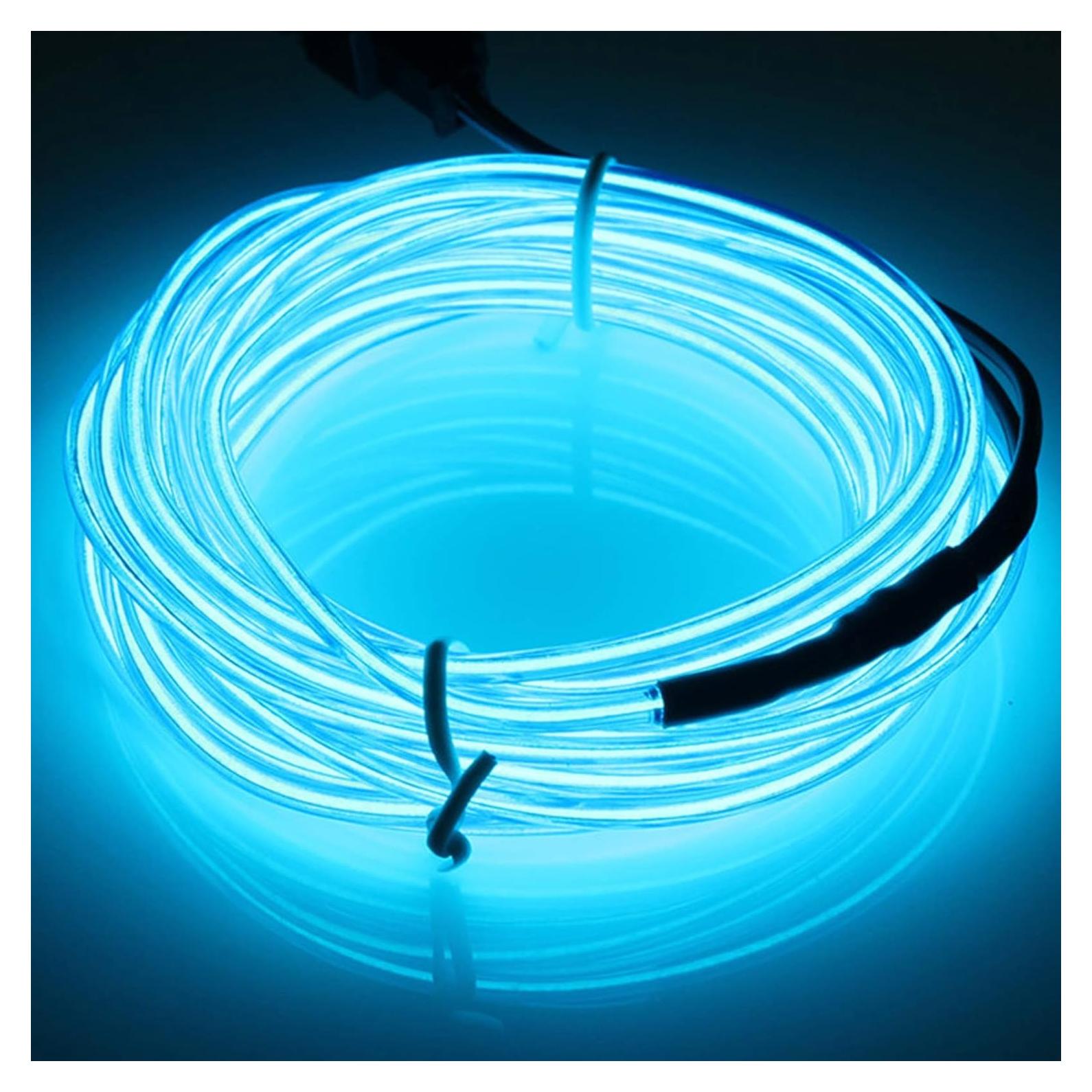Tira de Luz Neon JIGUOOR 3m Azul Flexible para Decoración