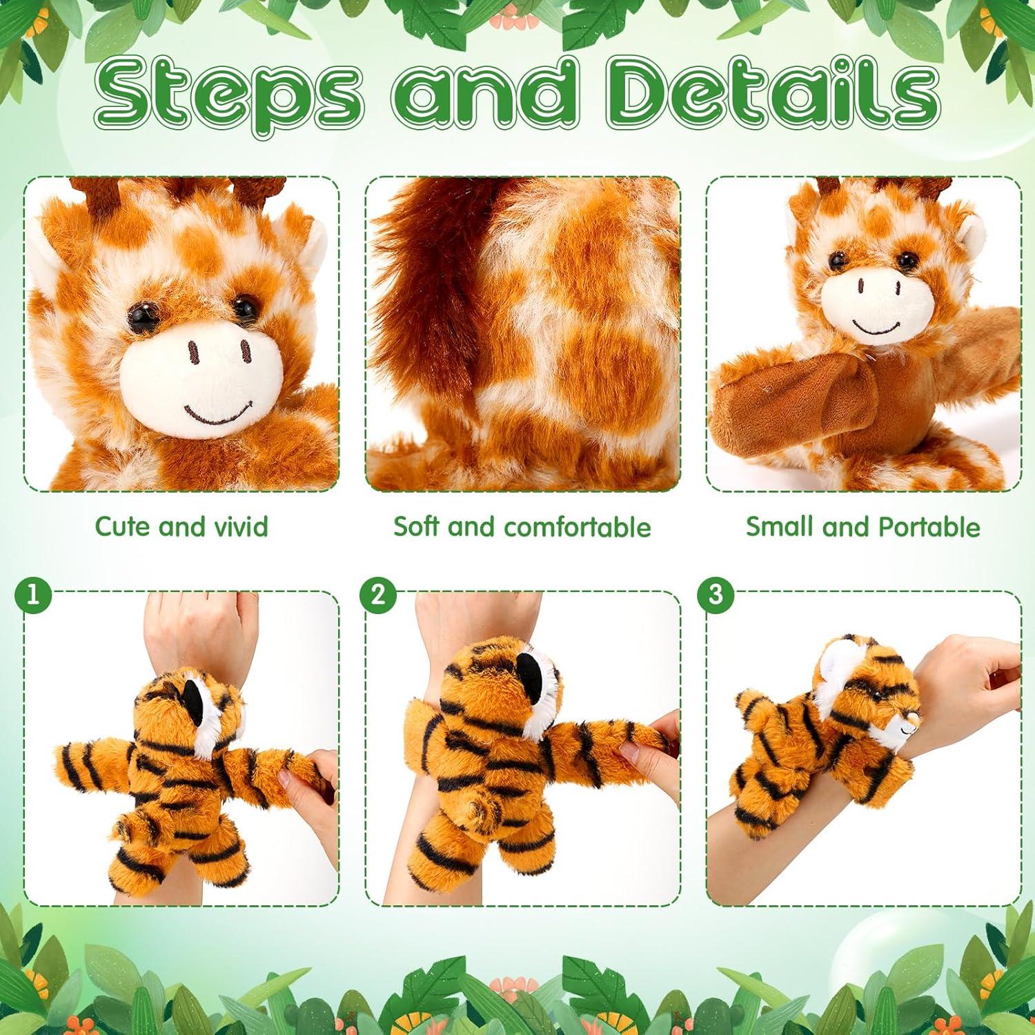 Paquete de 6 Pulseras de Chasquido de Peluche Gemscream