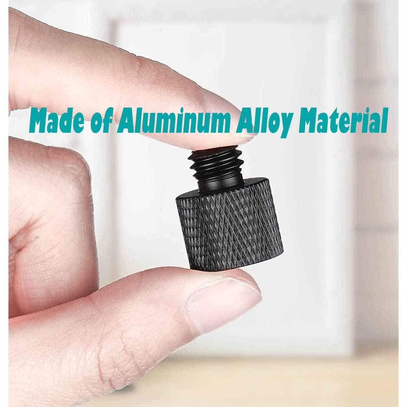 8Pcs Slivery Mic Thread Adapter Kit 5/8 to 3/8 Screw Adapters 1/4 to 5/8 Stand Adapter Aluminum Alloy 8 pcs slivery