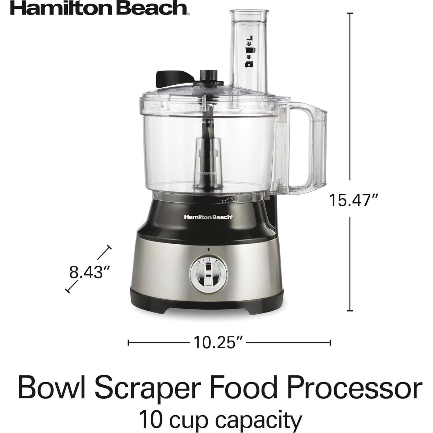 Procesador de Alimentos Hamilton Beach 10 Tazas con Raspador