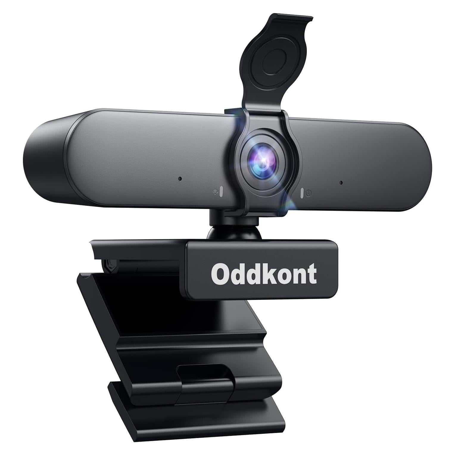 Cámara Web Full HD 1080P ODDKONT con Micrófono y Corrección de Luz