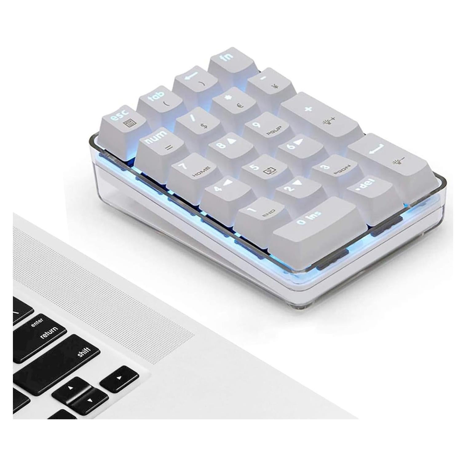 Teclado Numérico Mecánico Levieny 21 Teclas USB Retroiluminado