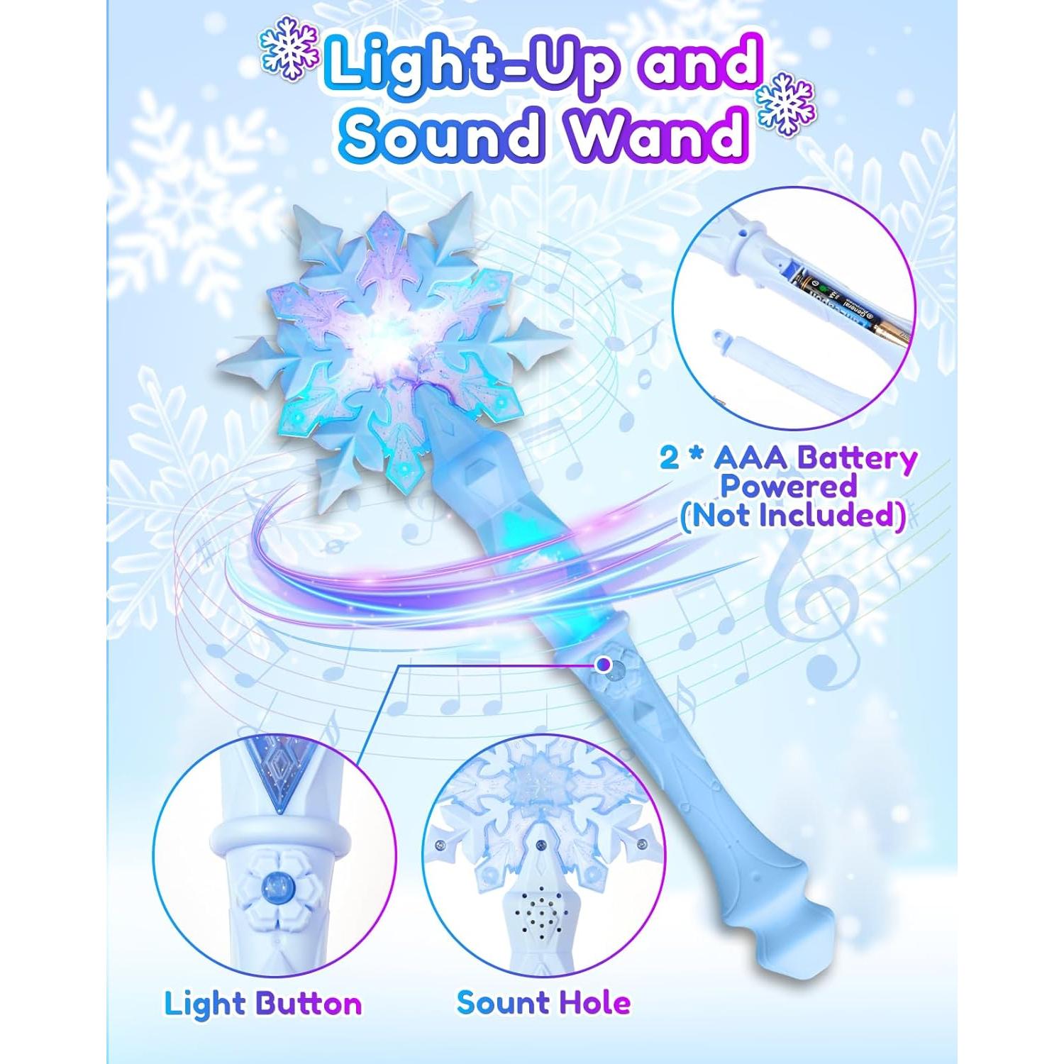 Conjunto de Disfraz de Princesa con Capa Iluminada y Accesorios