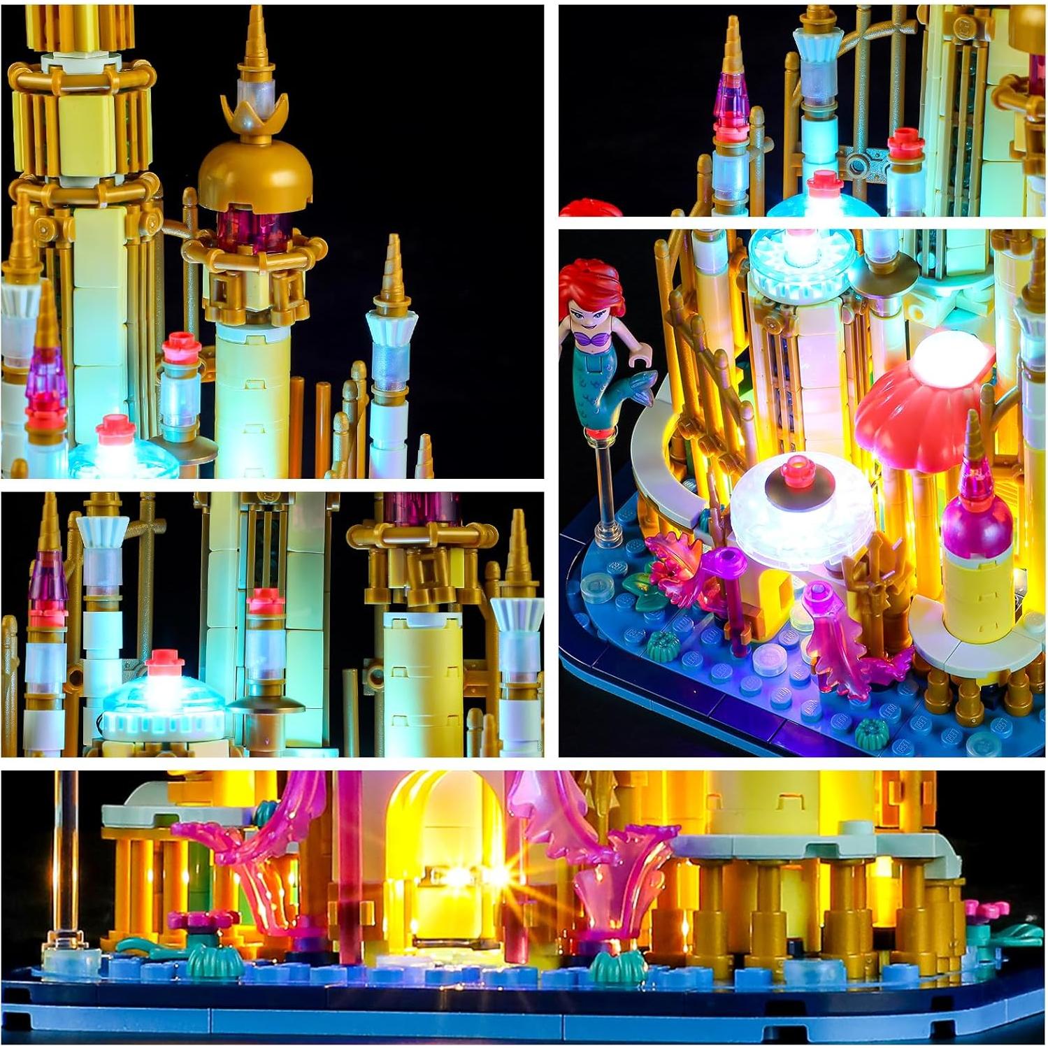 Kit de Luz LED YEABRICKS para Castillo de Ariel 40708