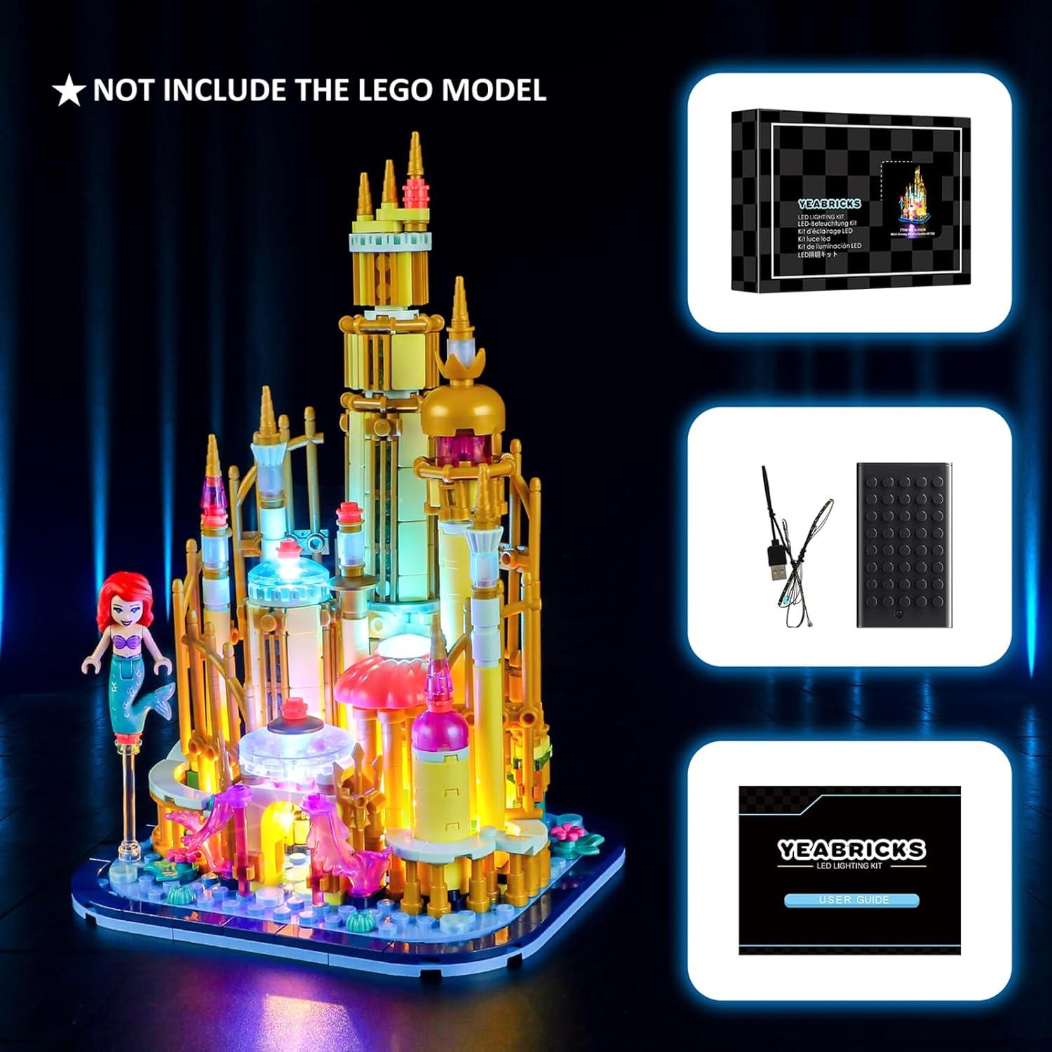 Kit de Luz LED YEABRICKS para Castillo de Ariel 40708