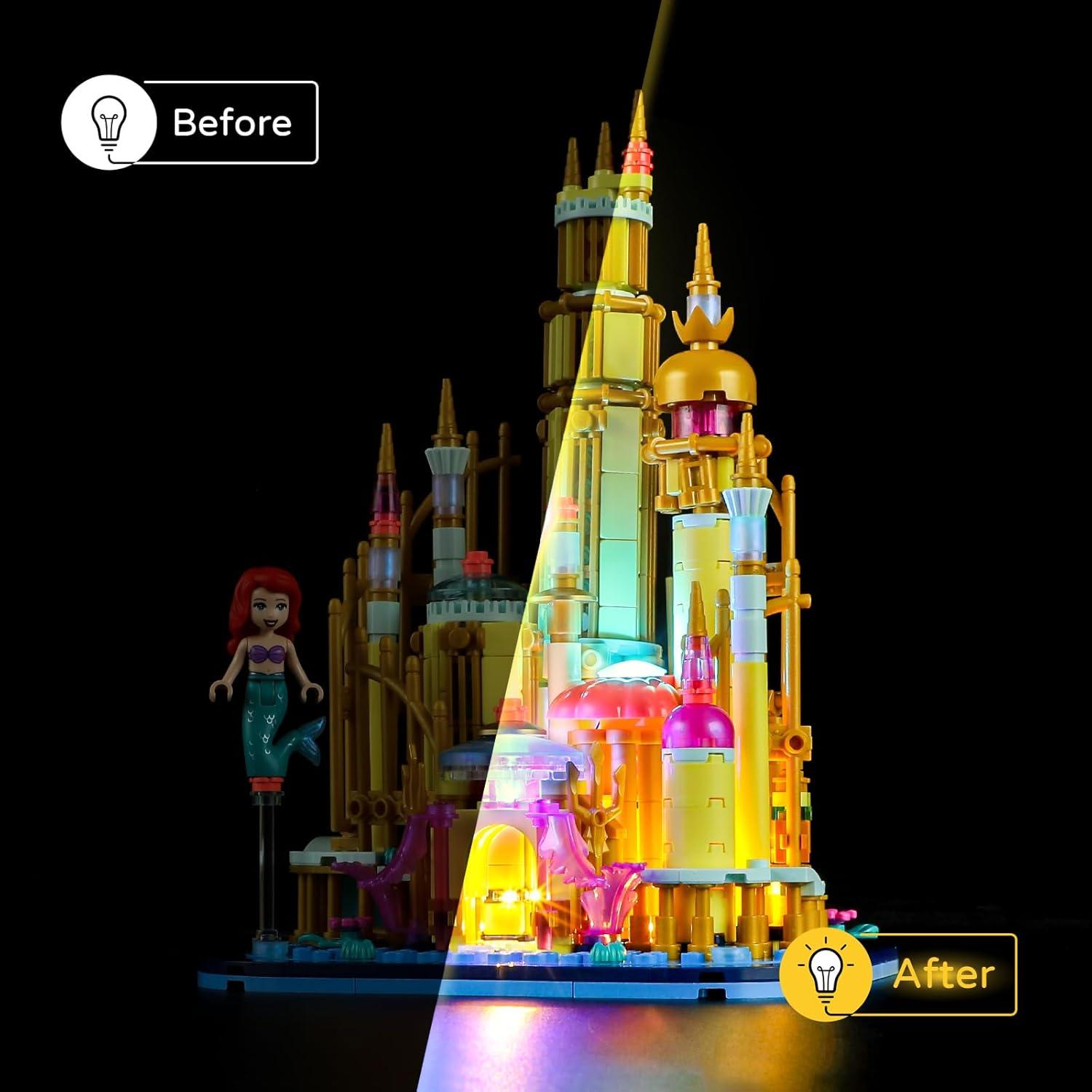 Kit de Luz LED YEABRICKS para Castillo de Ariel 40708