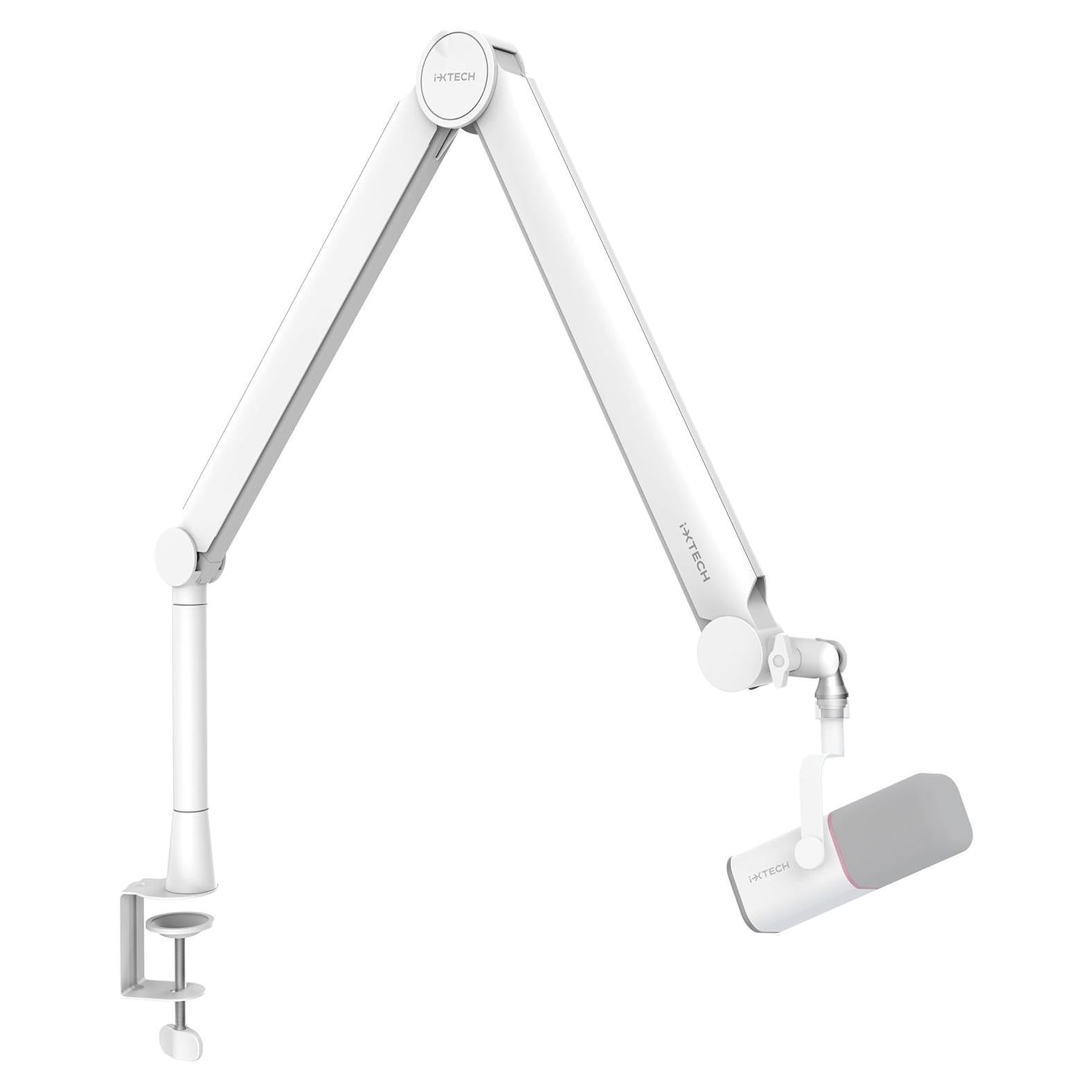 Brazo de Micrófono IXTECH Valiant White Ajustable 360°