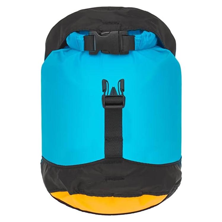 Sea to Summit eVac Ultra-Lightweight Compression Dry Bag, Waterproof Dry Storage, 3 Liter, Atoll Blue