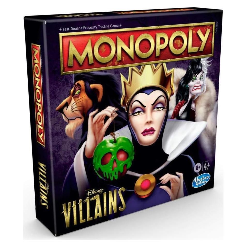 Monopoly Villanos de Disney Hasbro Juego de Mesa 8+ Años