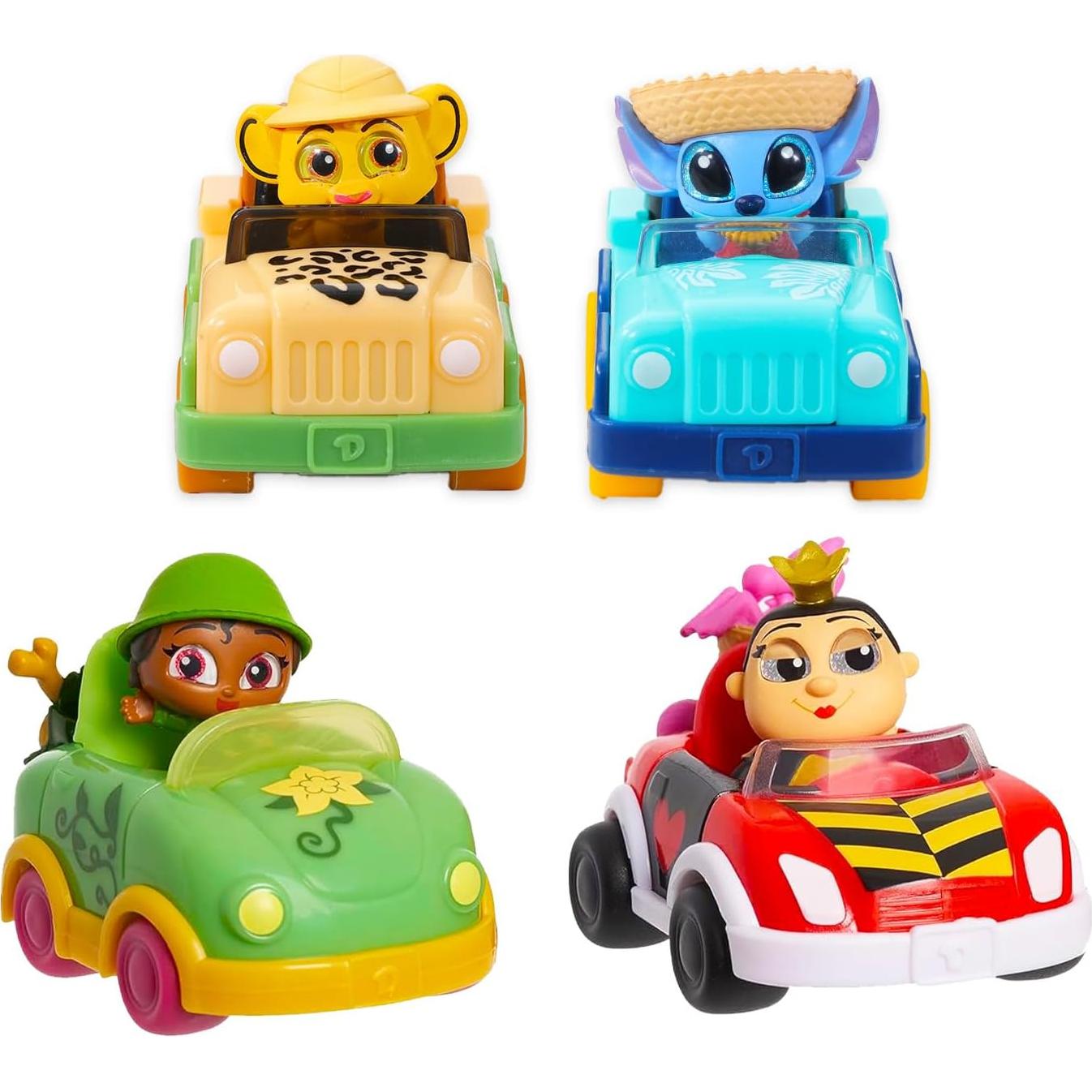 Vehículos Disney Doorables Wheelies Paquete de 6 Mini Figuras
