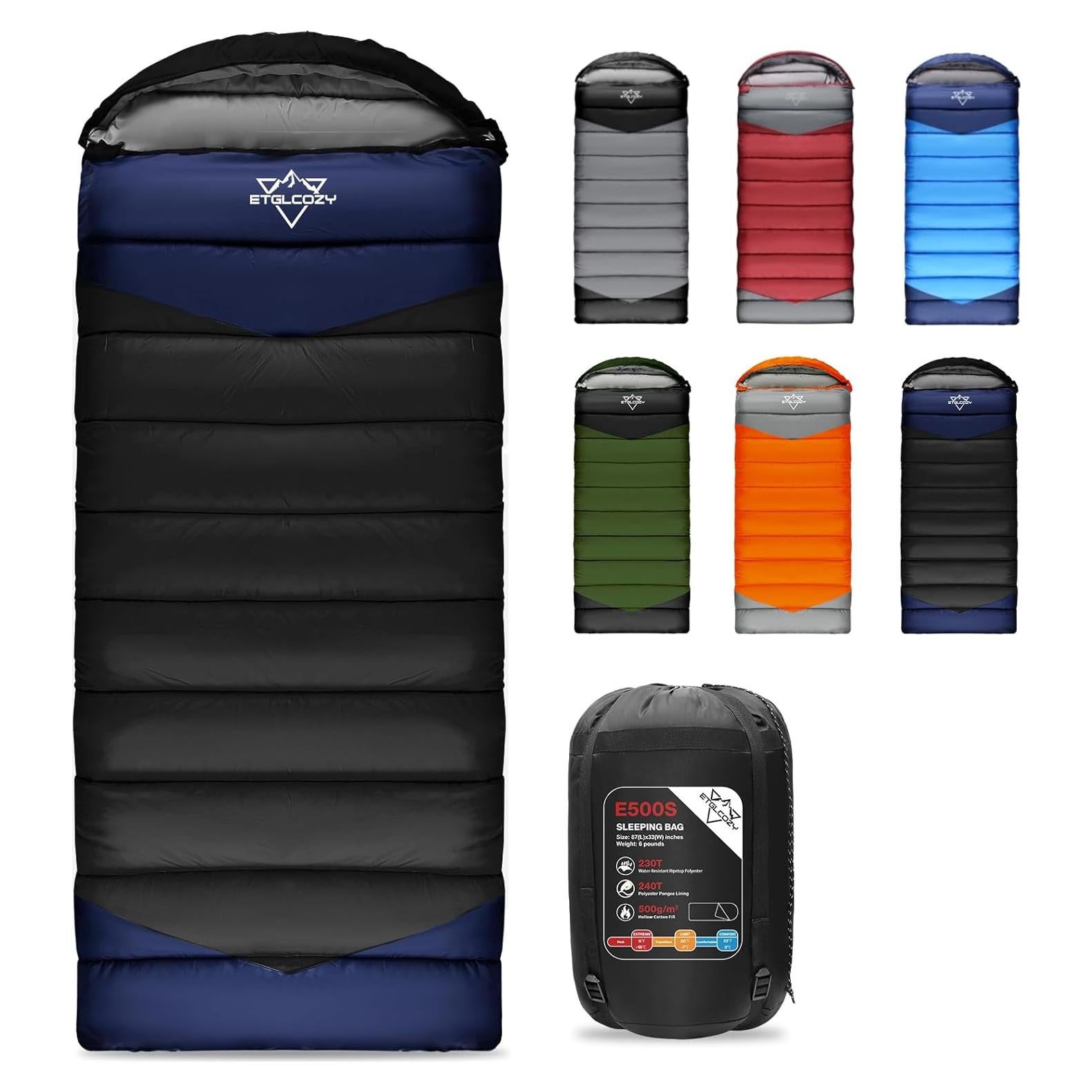 Saco de Dormir ETGLCOZY Unisex 2.7kg 87x33cm Camping
