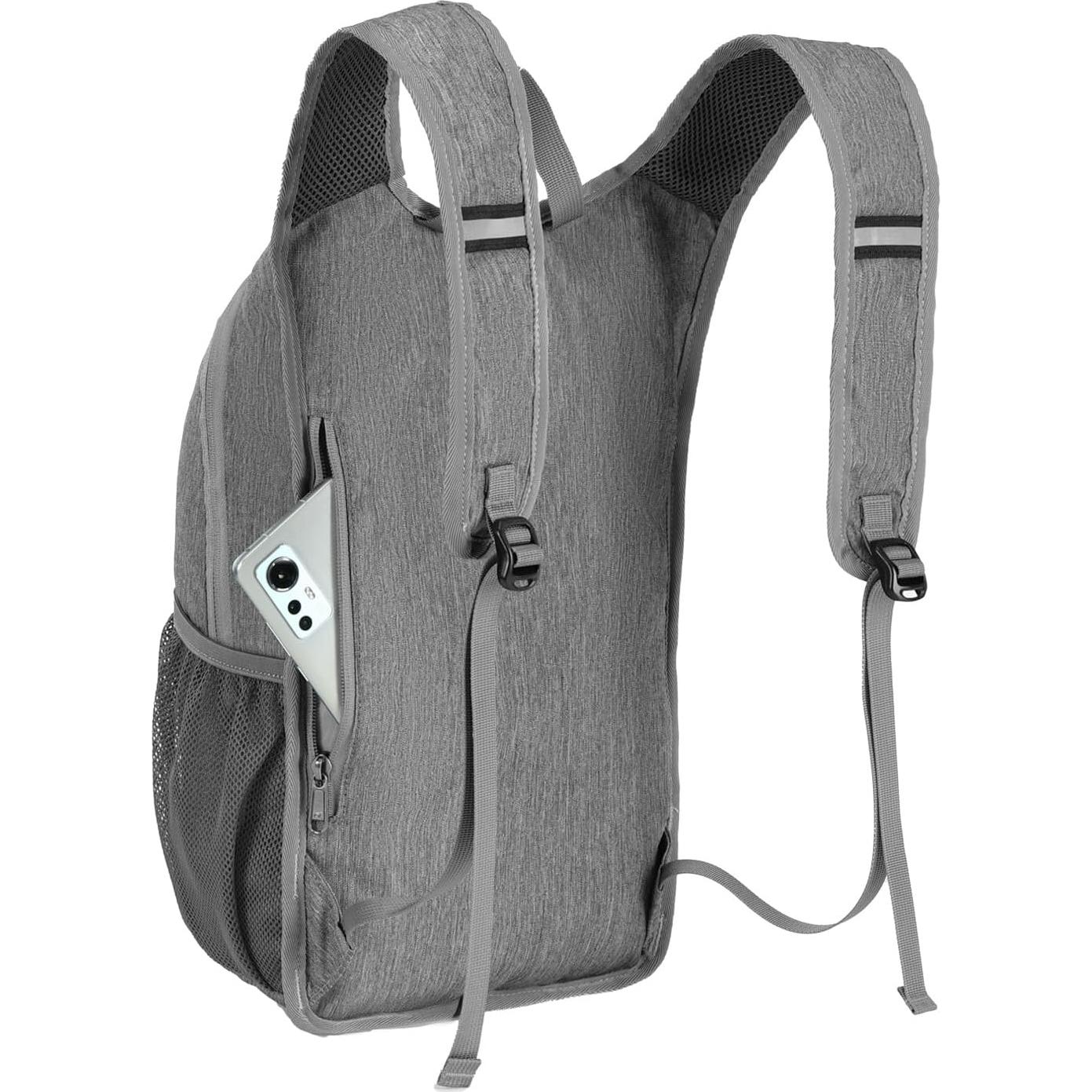 Mochila de Senderismo Plegable SKYSPER 10L Gris Compacta